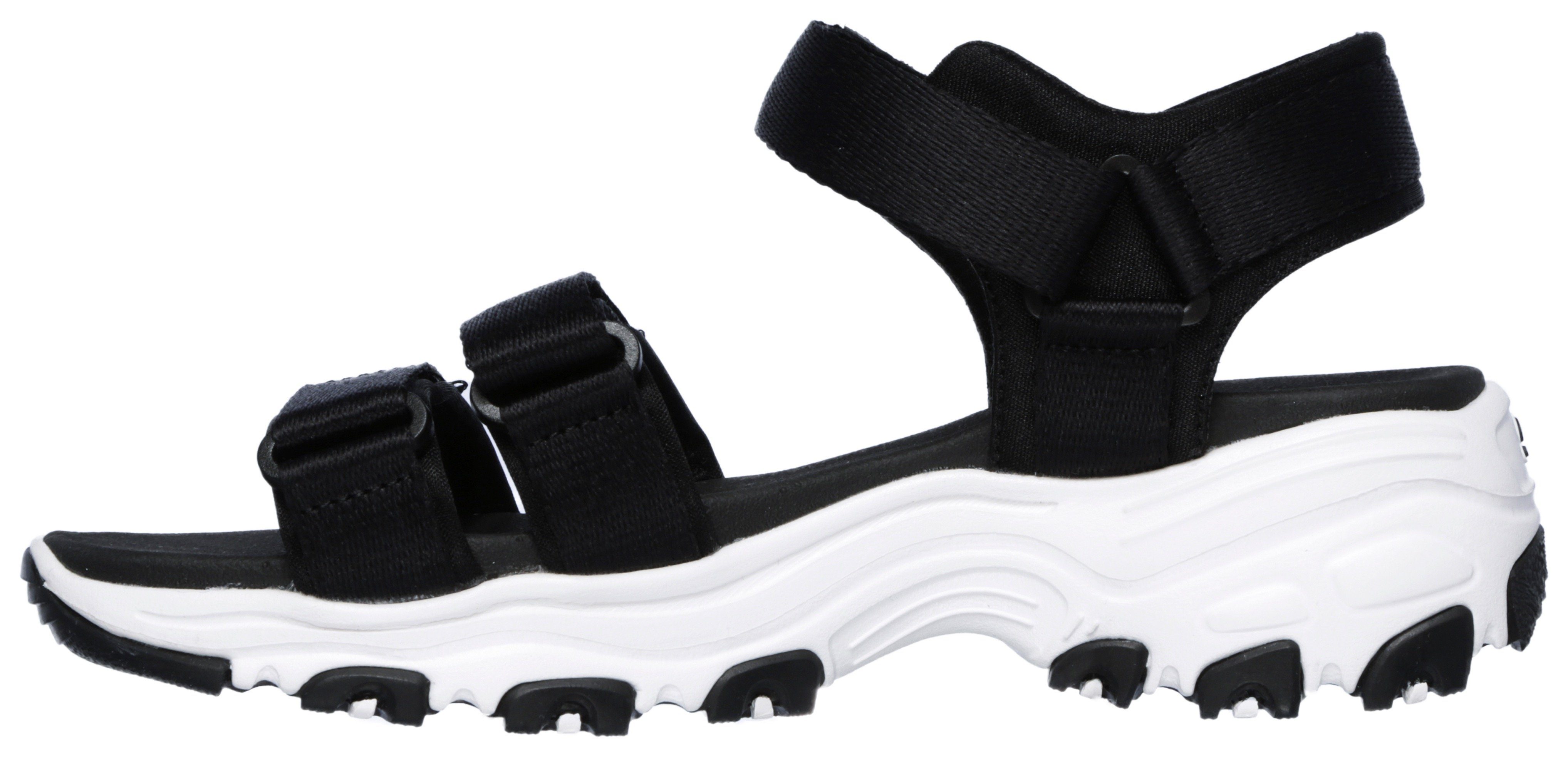 Skechers Sandalen D'LITES-FRESH CATCH , zomerschoen, sandaal, klittenbandschoen, met yoga foam