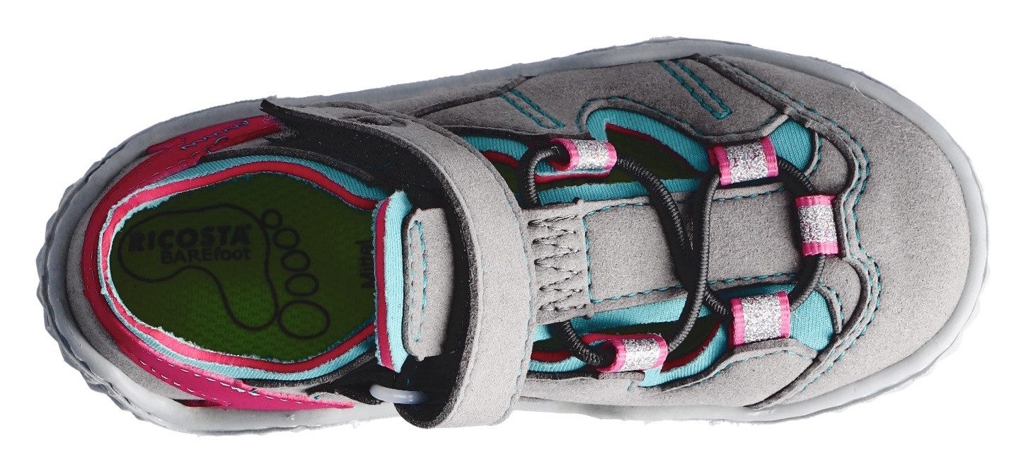 Ricosta Barefootschoenen Jeff WMS: normal , barefoot schoen met elastische band en klittenband, maat sjabloon te downloaden