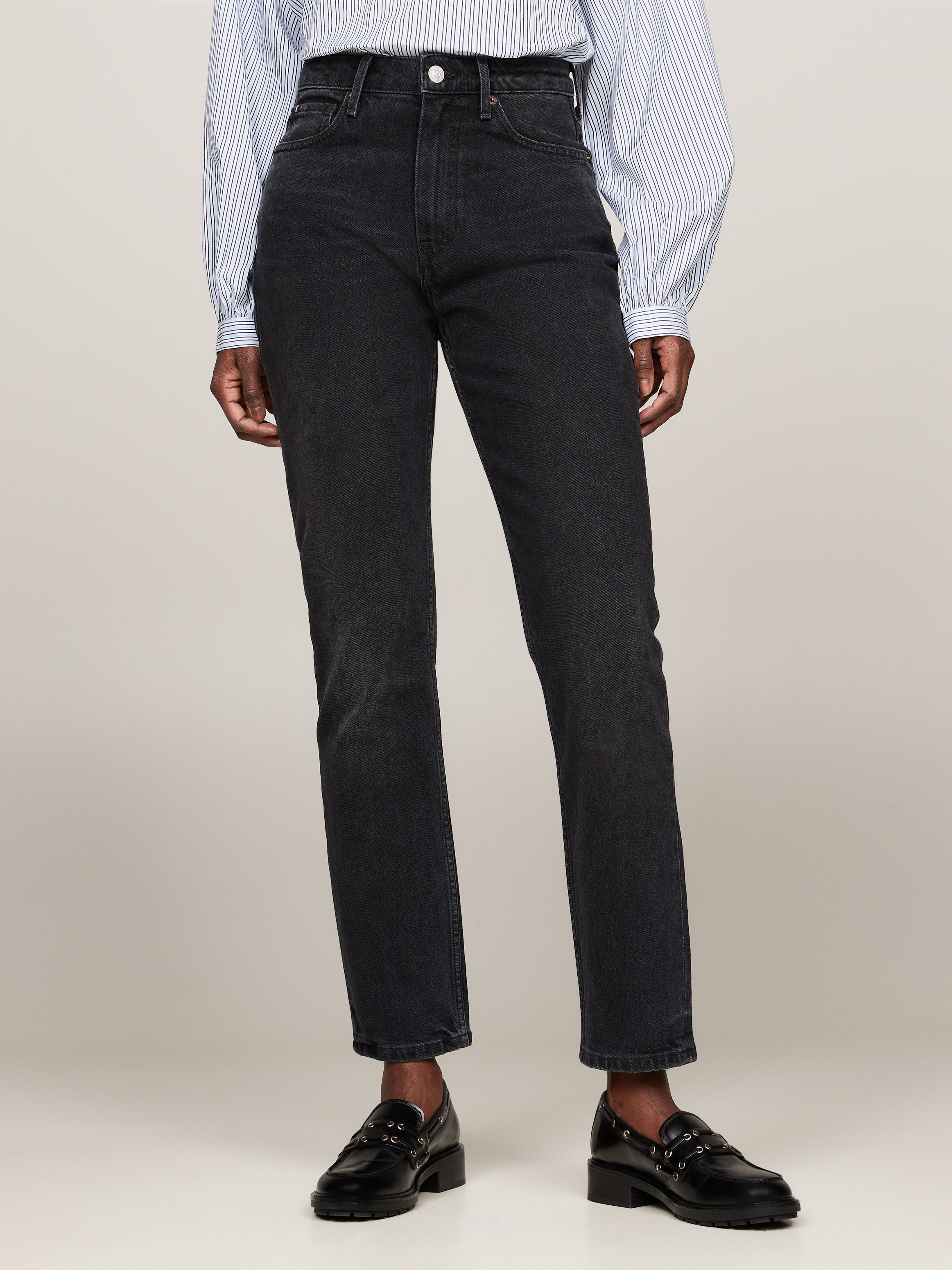 Tommy Hilfiger Slim fit jeans SLIM CIGARETTE HW A DARK BLUE