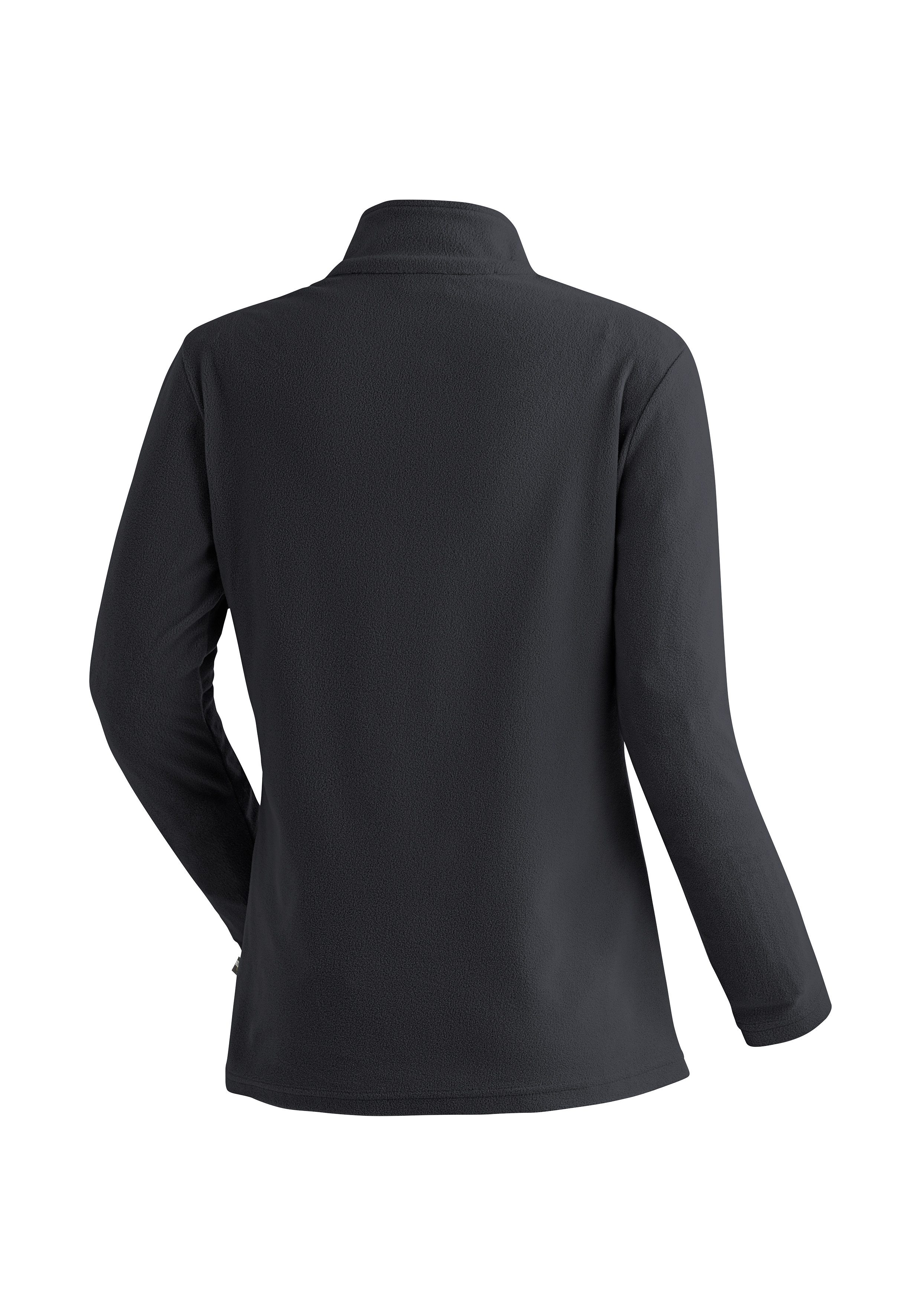 Maier Sports Fleecetrui Denise HZ W Dames midlayer, onderhoudsvriendelijk half-zip fleece