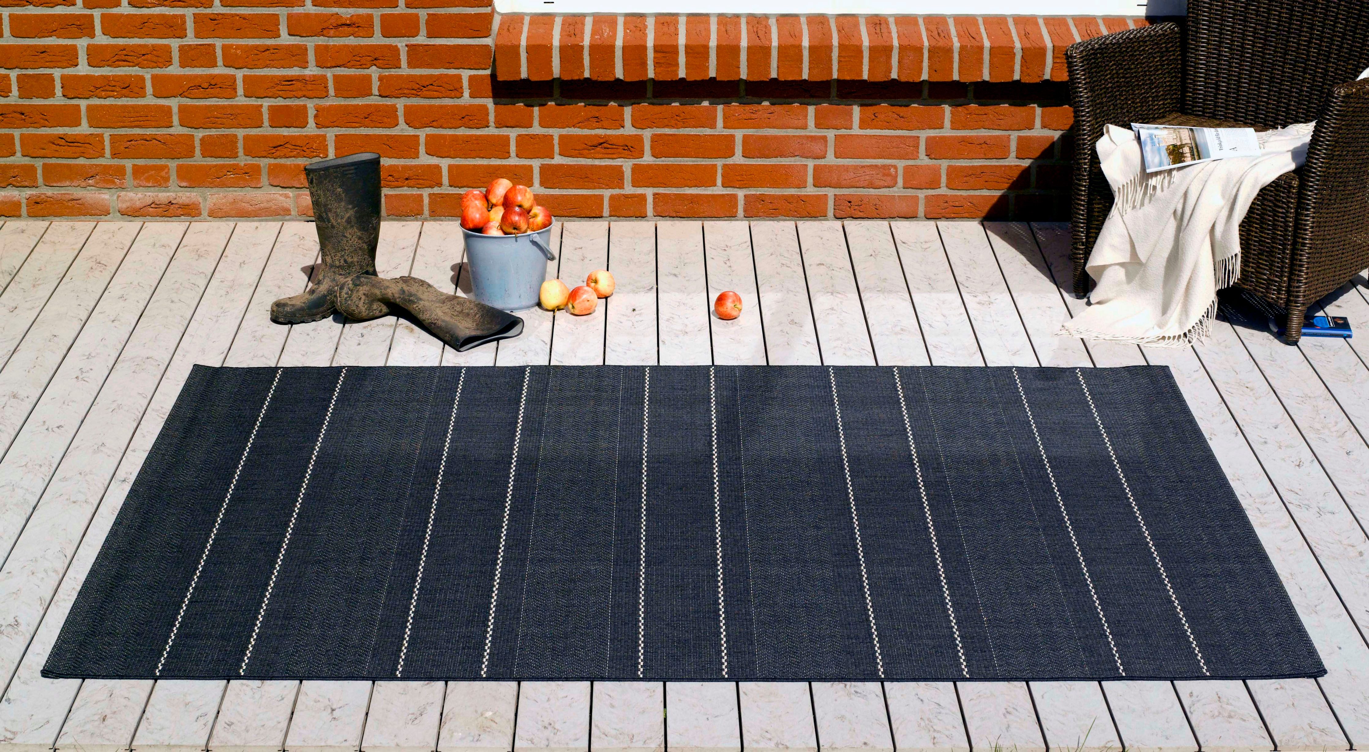 HANSE Home Vloerkleed Fürth Binnen- en buitengebruik, loper, weerbestendig, balkon, tuin, woonkamer, modern