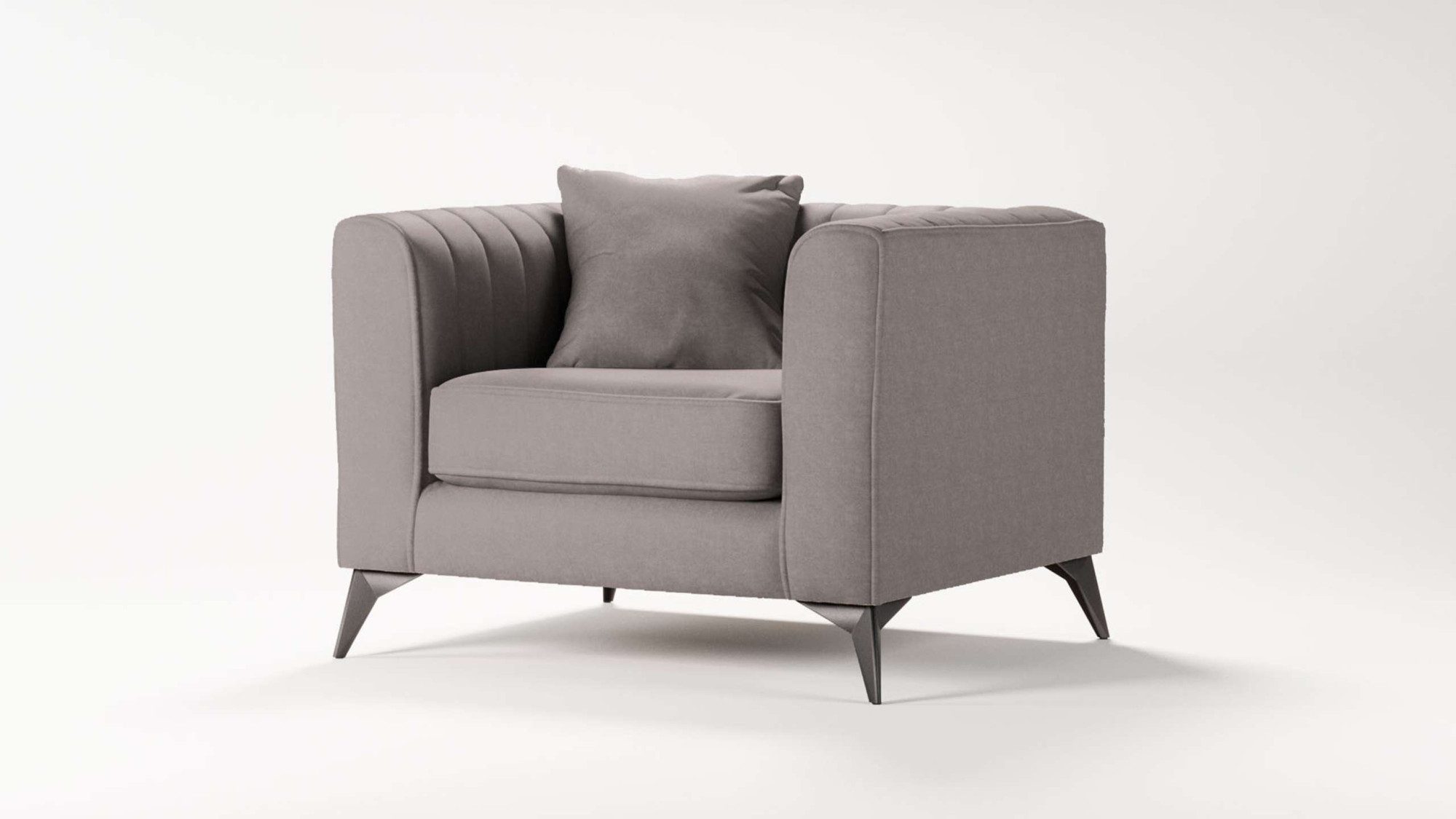 Places of Style Fauteuil MATTHEW loungestoel, afmetingen B/D/H: 99/86/74 cm