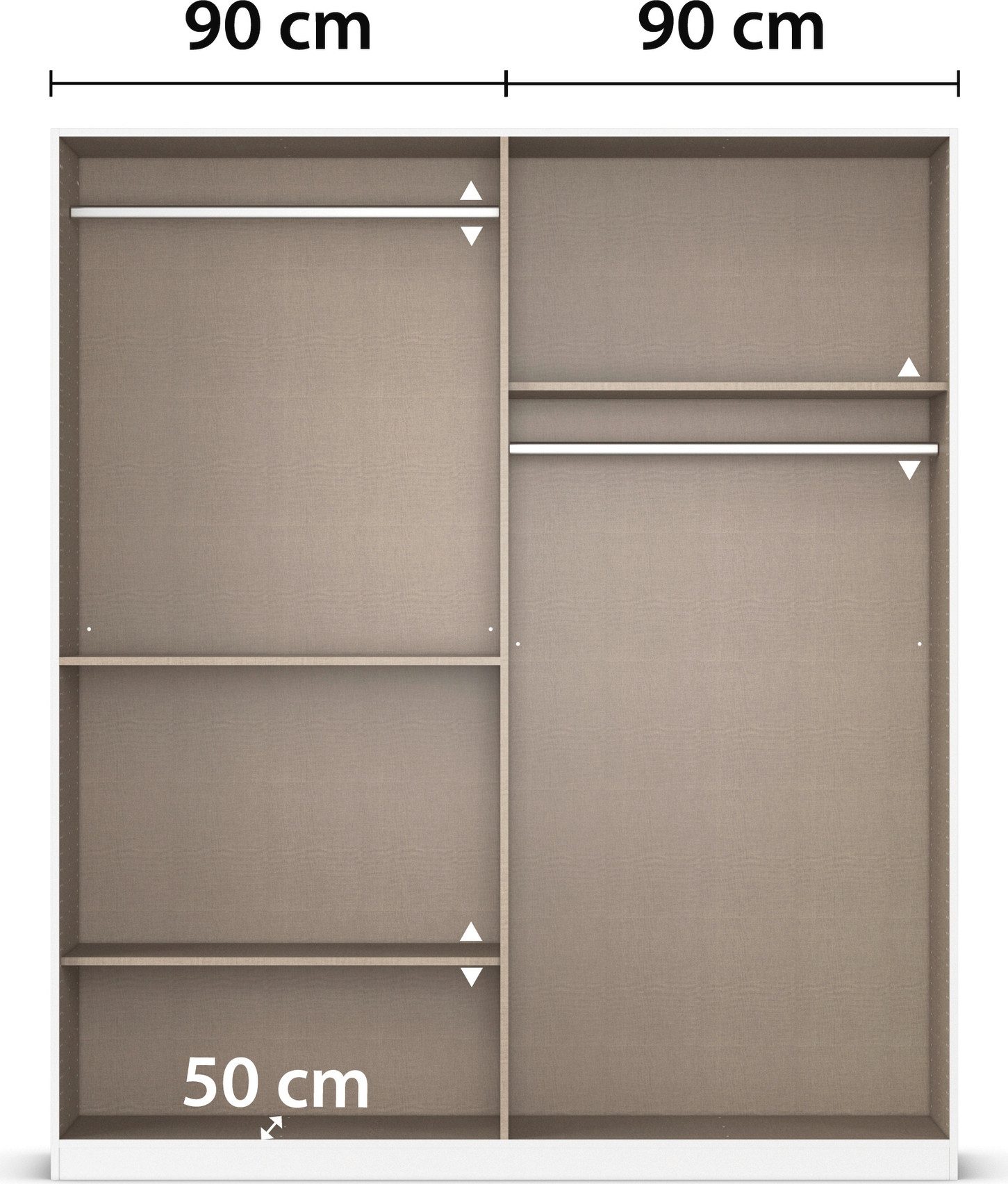 rauch Slaapkamerserie Compleet kamer compleet slaapkamer set (3-delig) MAIKA Kast 3 breedtes, 2 hoogtes, bed 100 cm, nachtkastje MADE IN GERMANY (set, 3-delig)