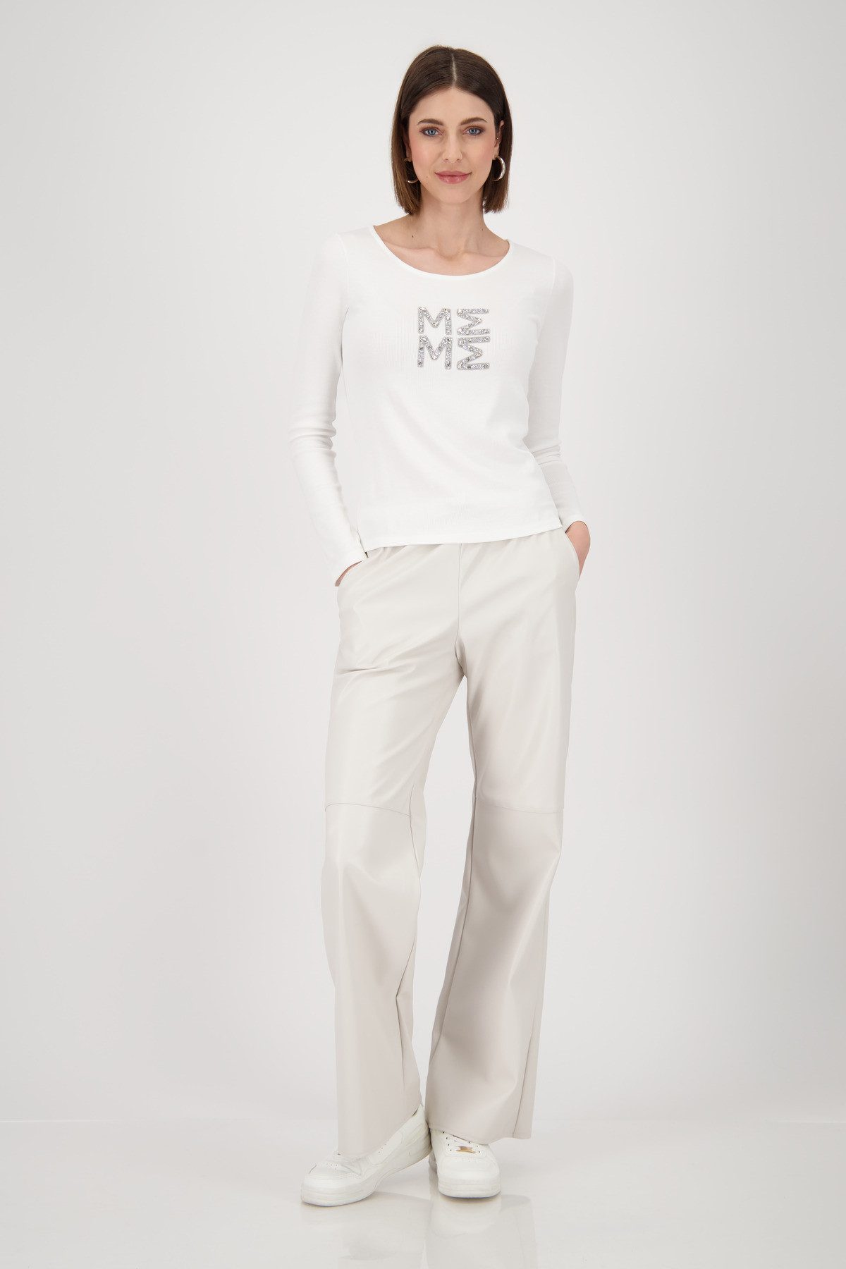 Monari Shirt met lange mouwen Shirt Rib + Sieraden