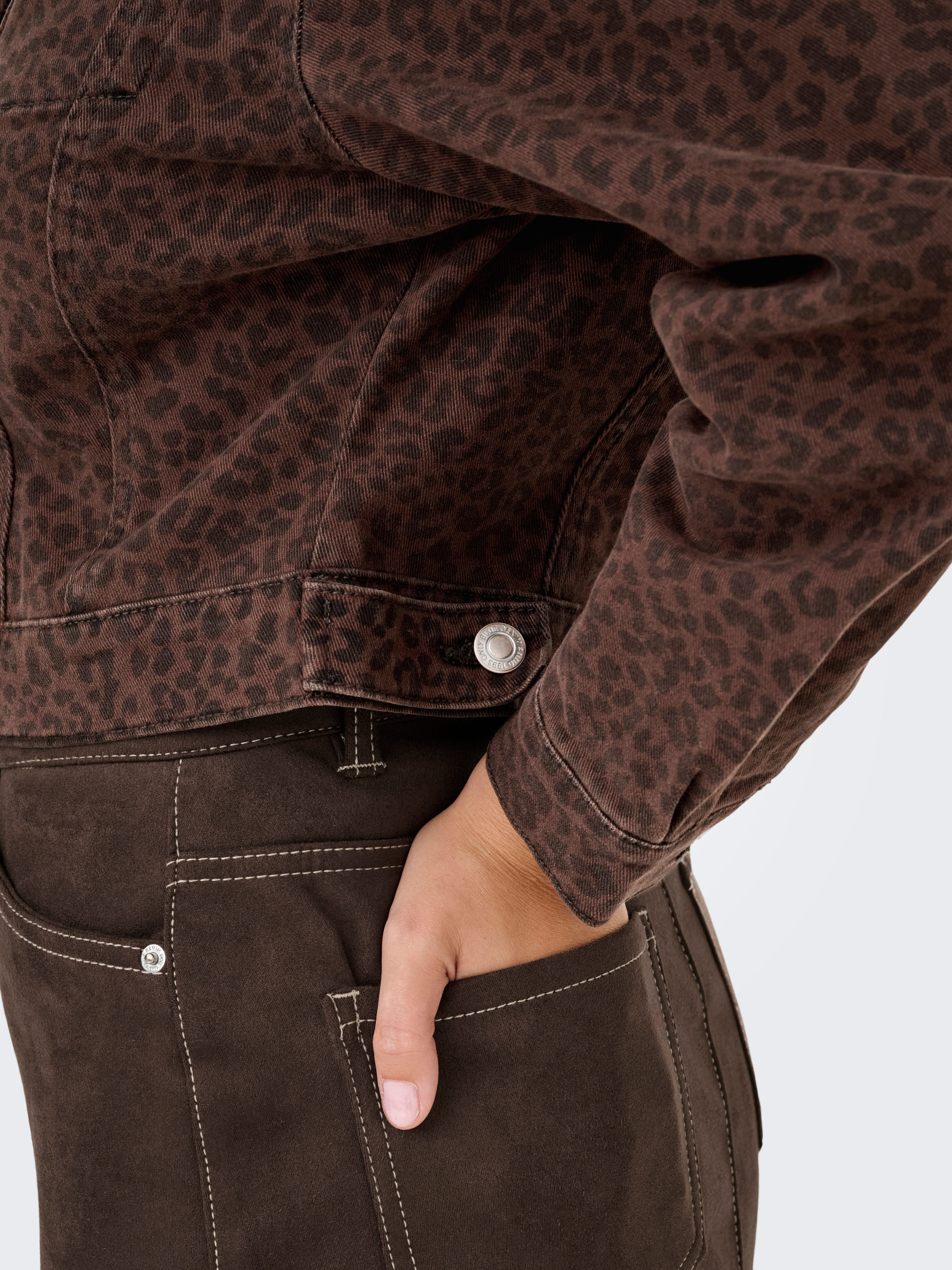 Only Jeansjack ONLANLIE-ANIMAL L/S JACKET CC PNT