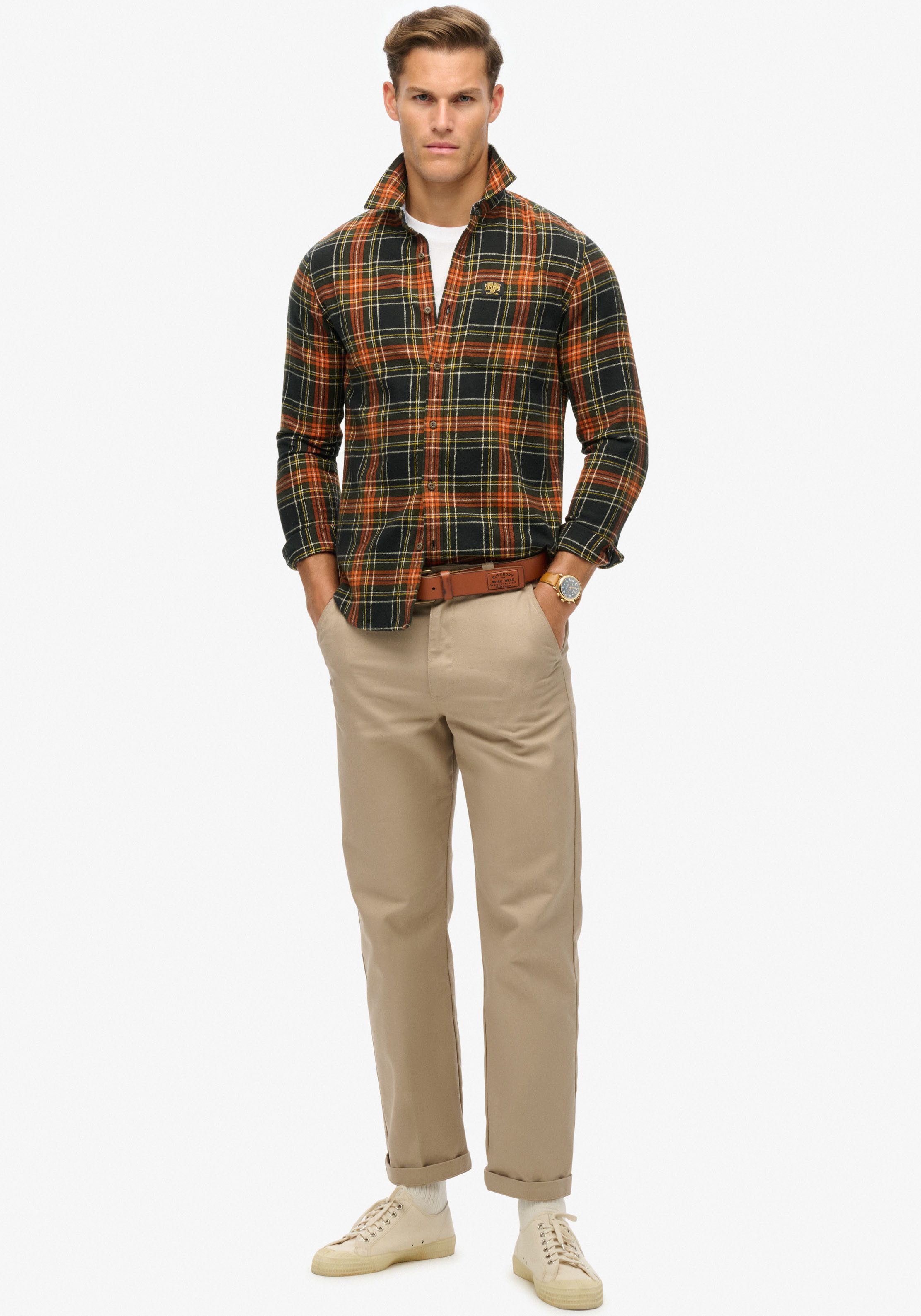 Superdry Overhemd met lange mouwen Organic Cotton Lumberjack Check Shirt
