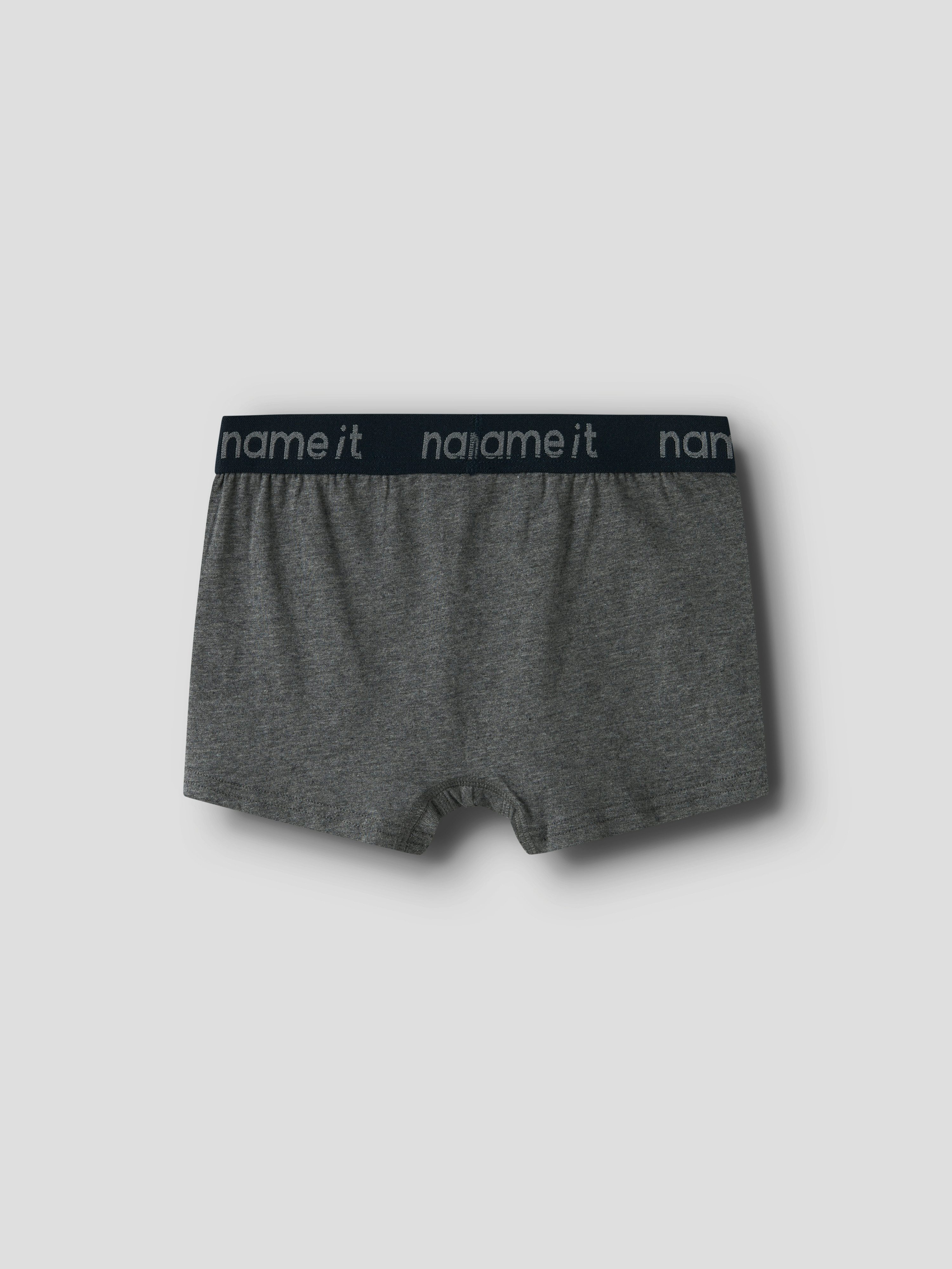 Name It Trunk NKMBOXER 3P DARK GREY MEL SKULL NOOS (3 stuks)
