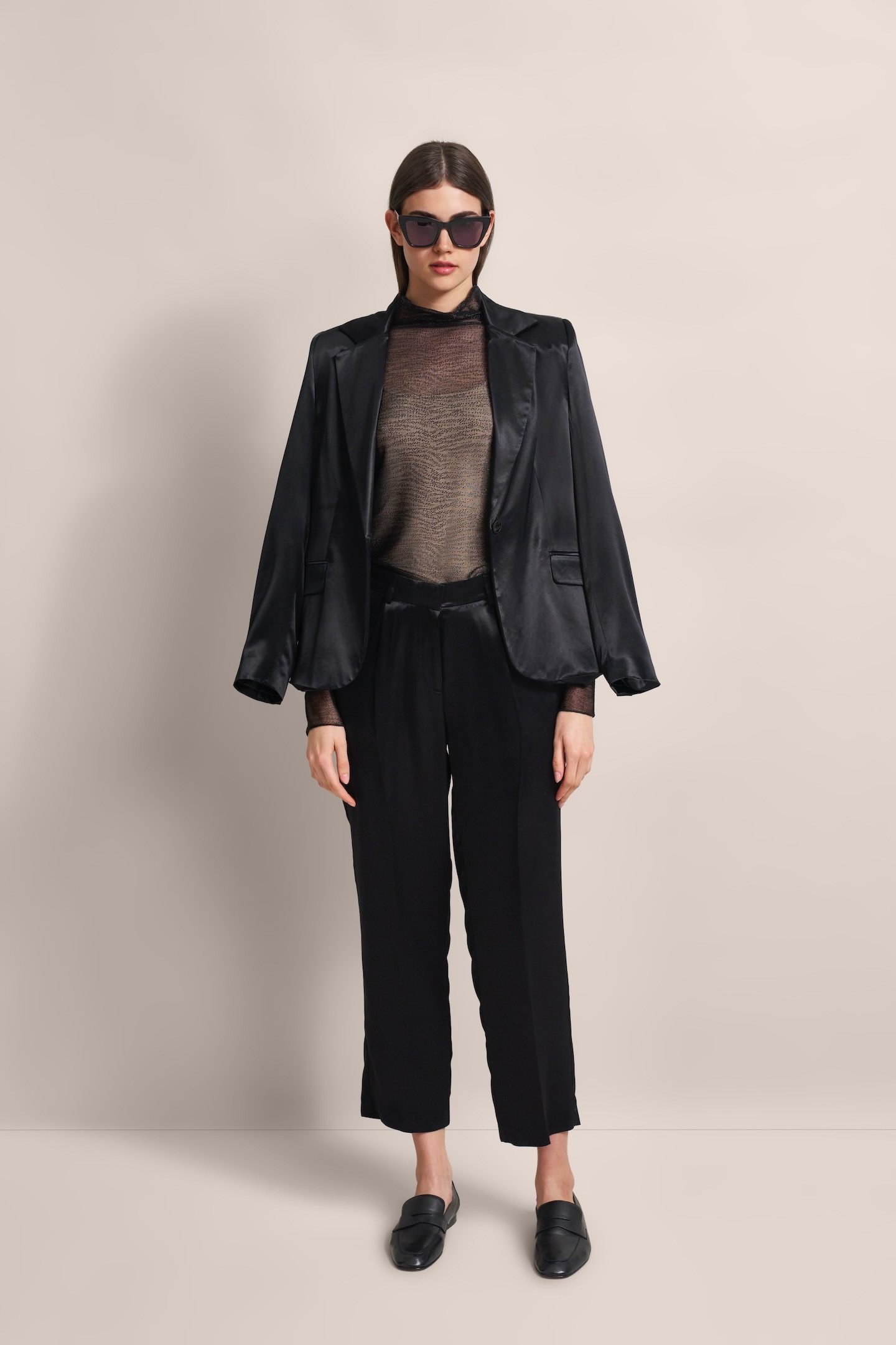 Bugatti Shirt met lange mouwen met glanseffect