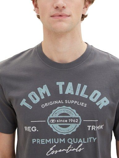 Tom Tailor T-shirt met grote logo-frontprint