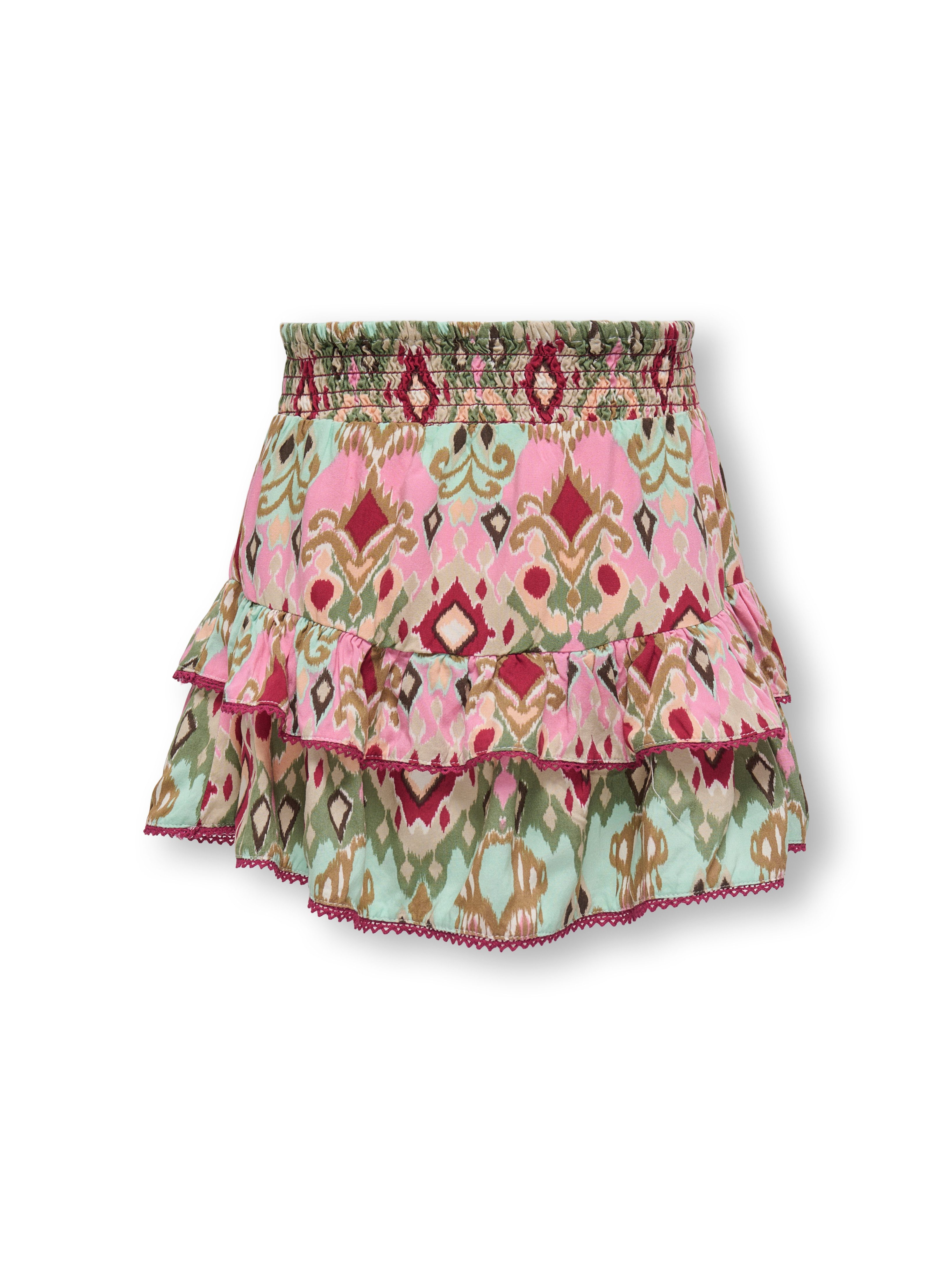 KIDS ONLY Zomerrok KOGGLOW LIFE TAPED EDGE SKORT AOP WVN