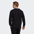adidas performance sweatshirt essentials french terry 3-strepen zwart