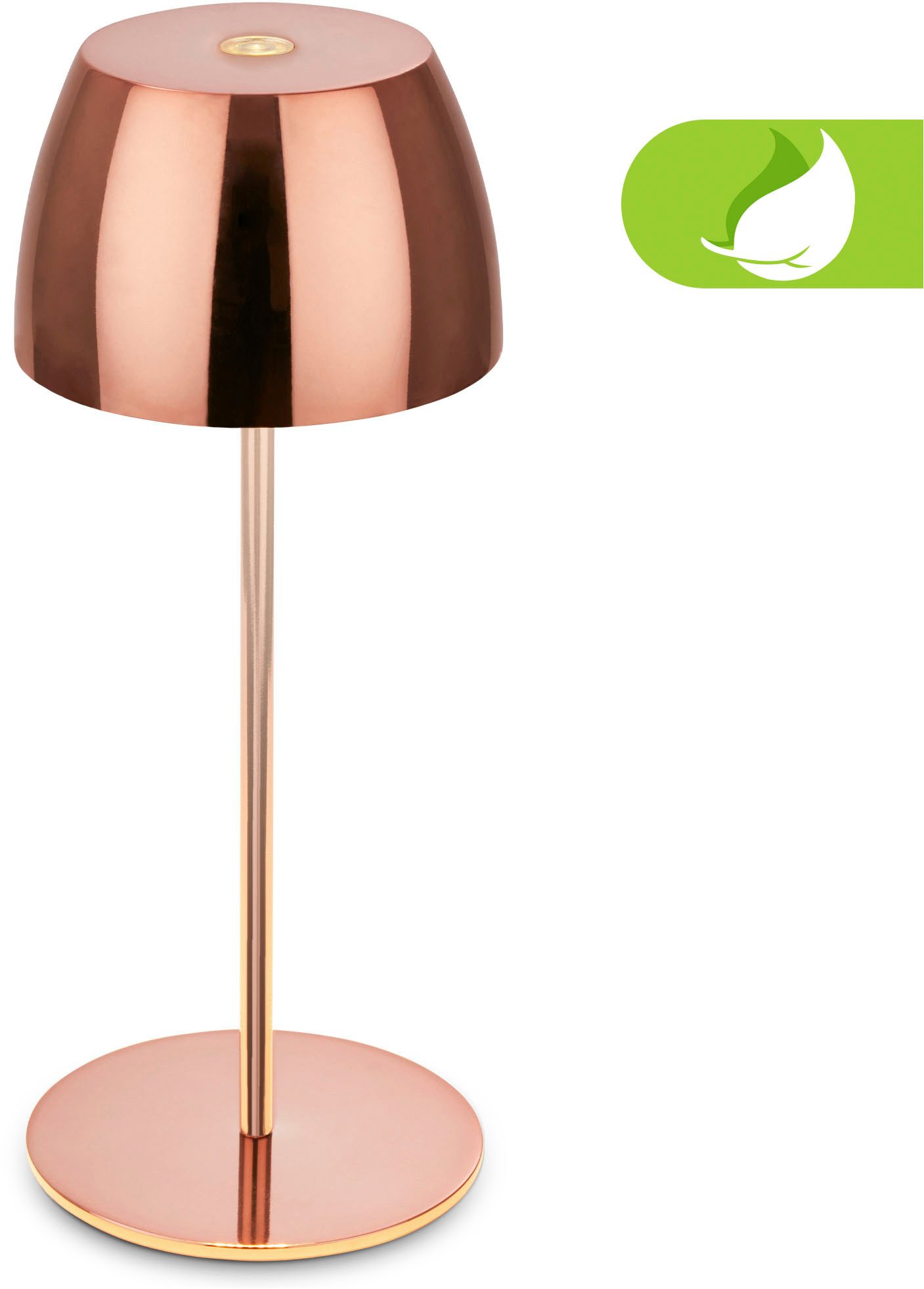 Briloner Leuchten Led-tafellamp voor buiten Serina Mini Accu tafellamp, draadloos, IP44, woonkamer, slaapkamer, buiten