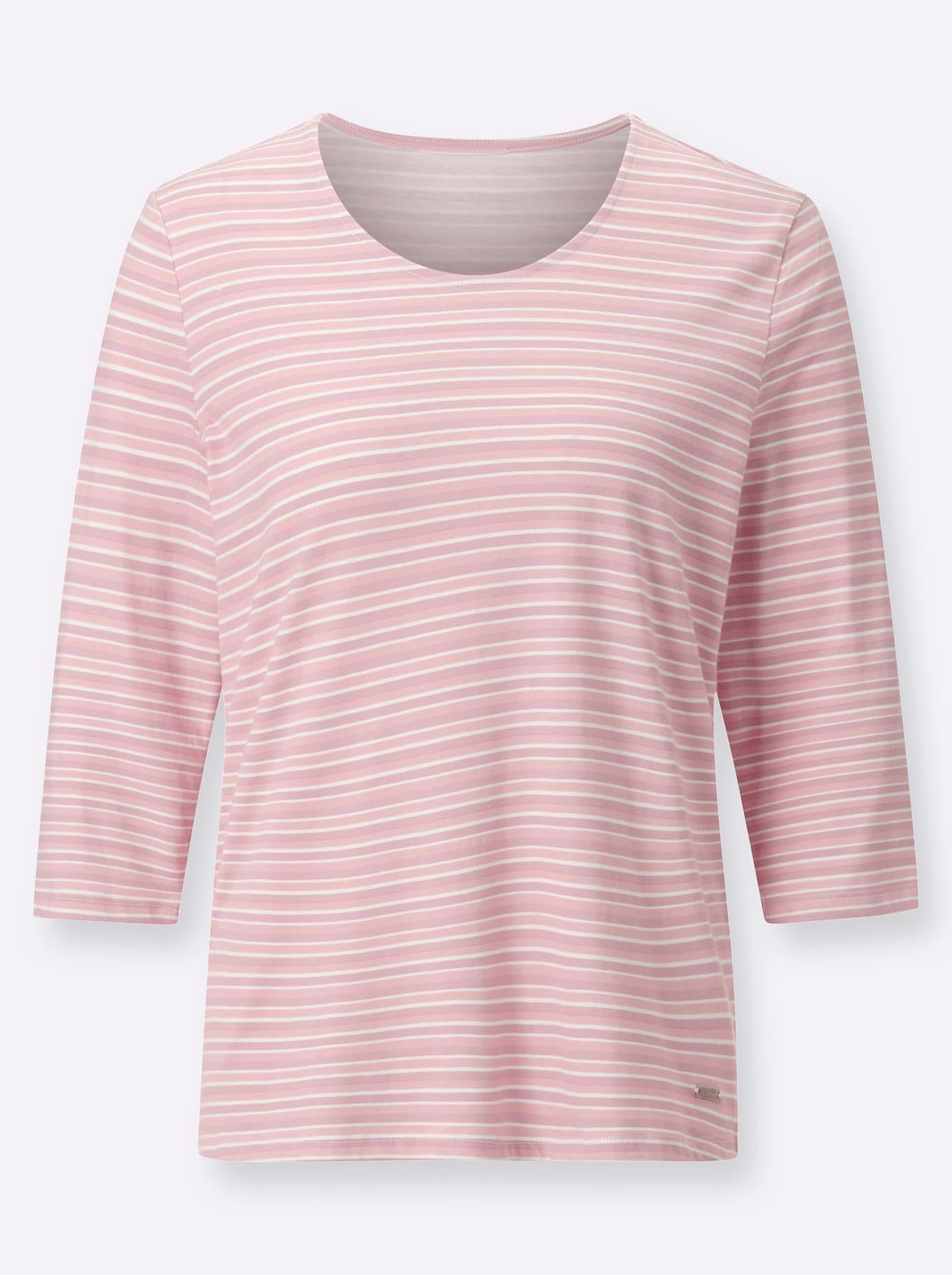 Casual Looks Shirt met 3/4-mouwen Gestreept shirt (1-delig)