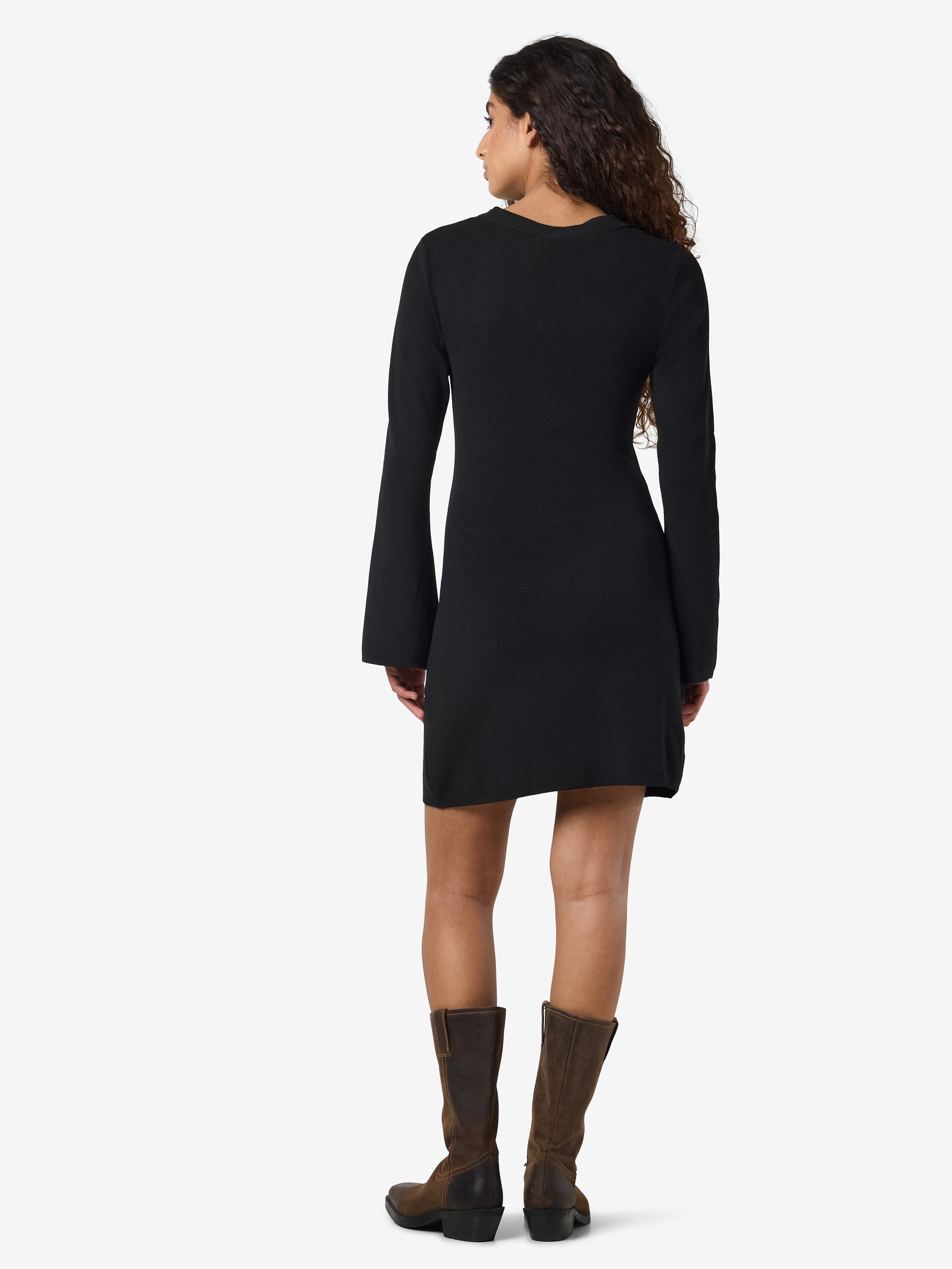 Noisy may Gebreide jurk NMTIFFANY L/S KNIT DRESS FWD NOOS