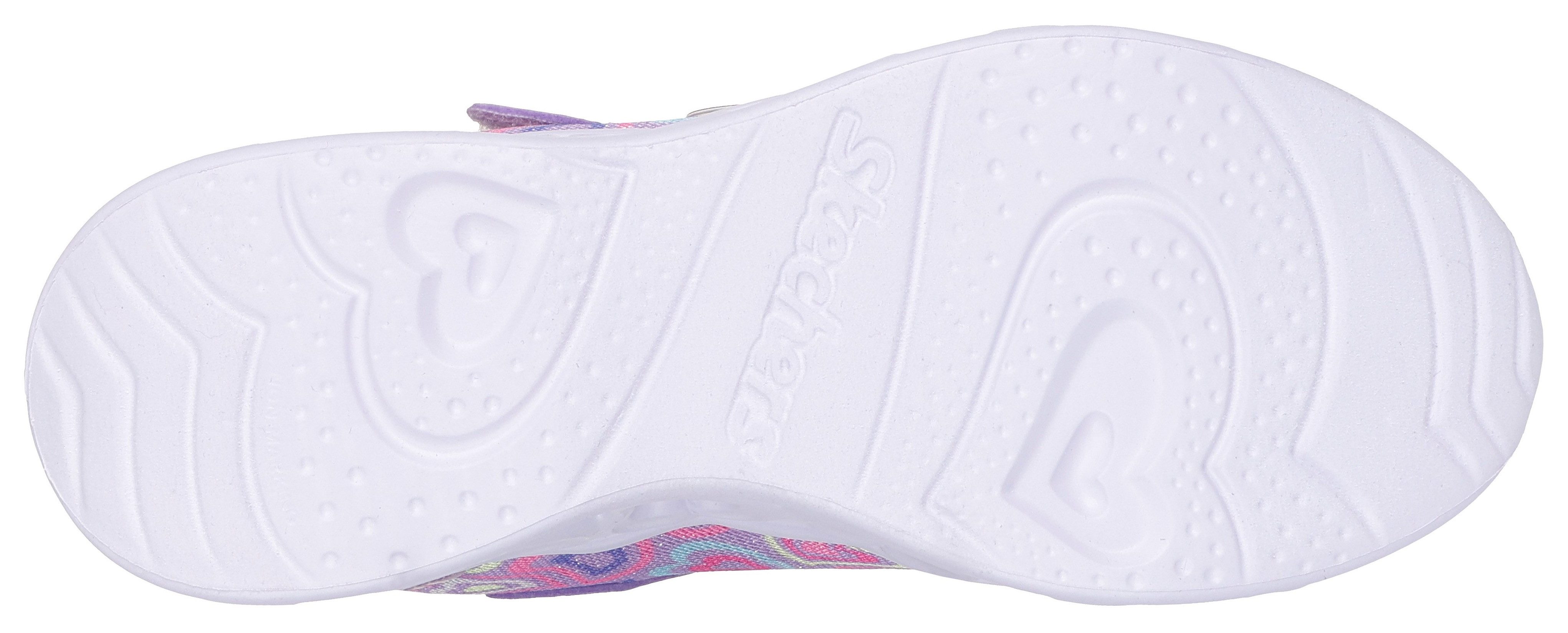 Skechers Sneakers HEART LIGHTS Blinkende schoen met hart-loopzool, maat sjabloon te downloaden