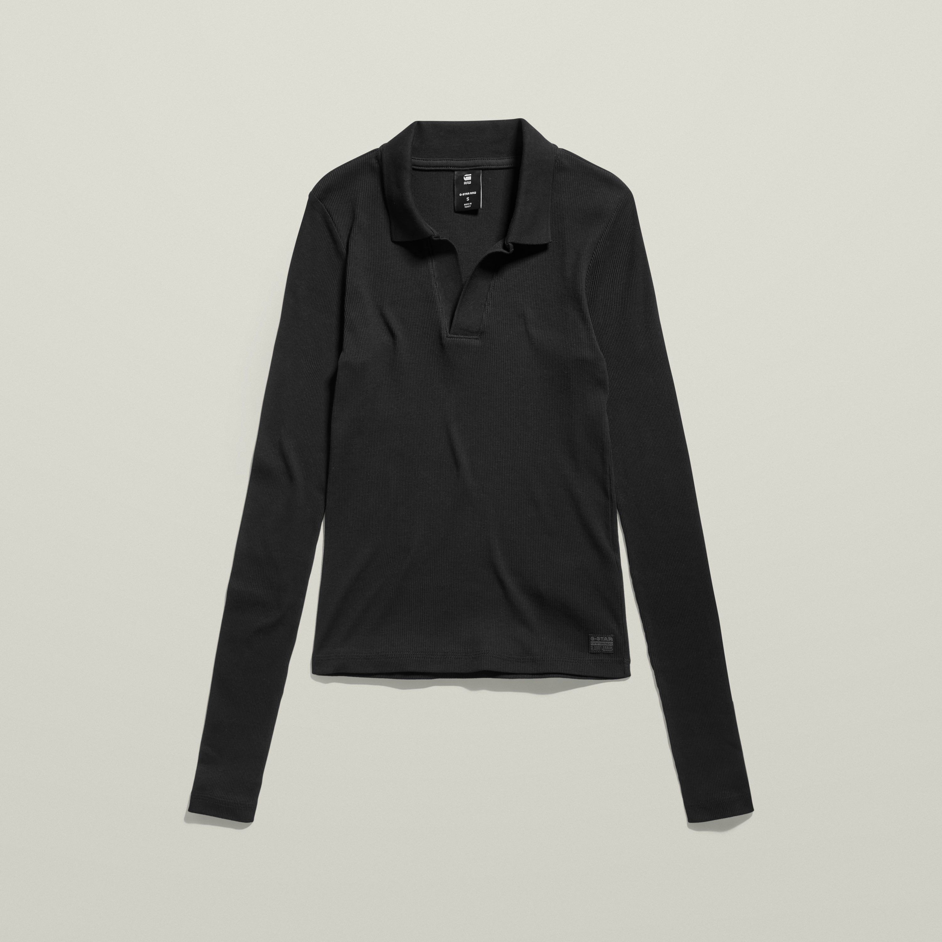 G-Star RAW Poloshirt met lange mouwen Ribbed Slim Polo