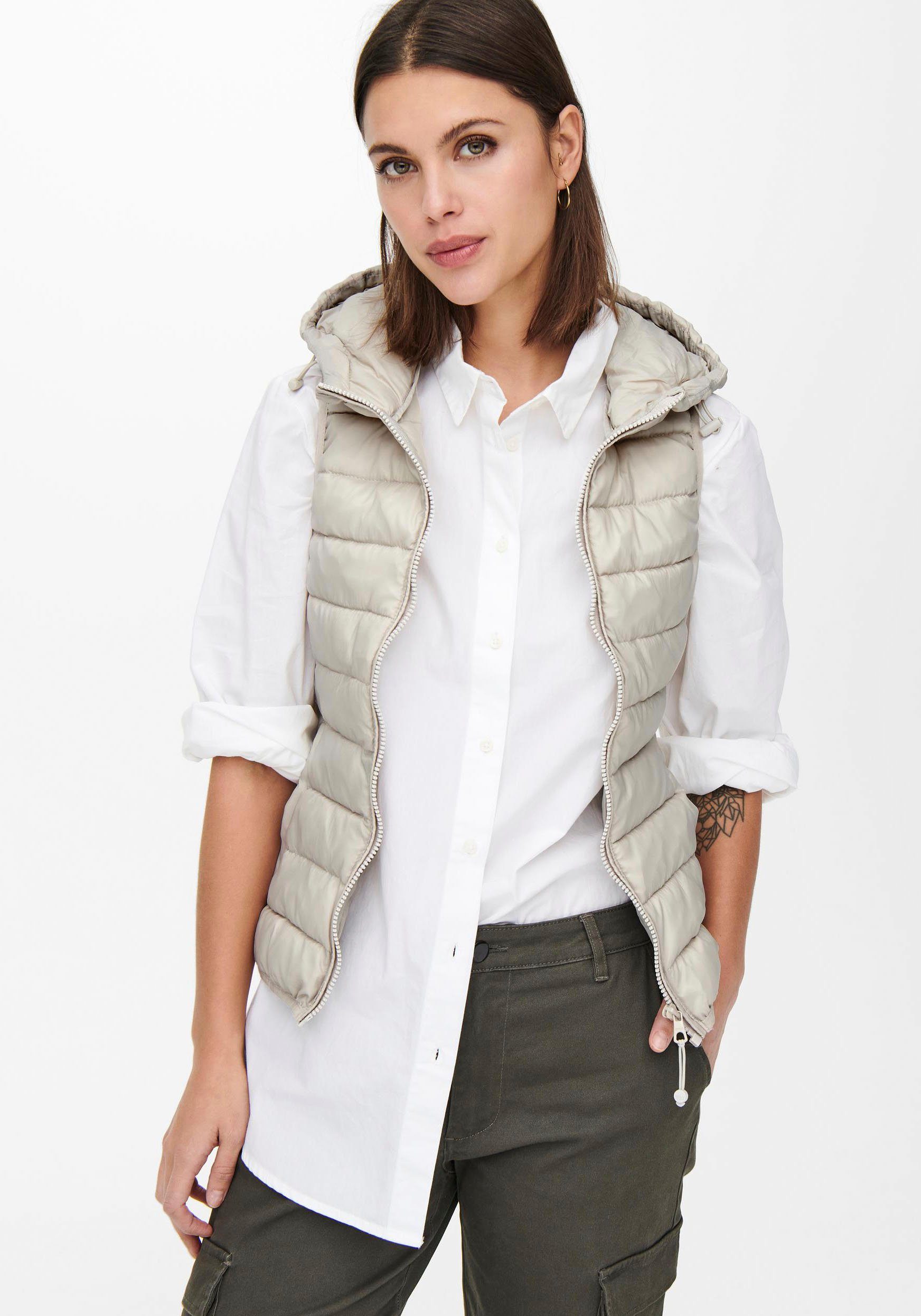 Only Bodywarmer ONLNEWTAHOE HOOD WAISTCOAT OTW NOOS