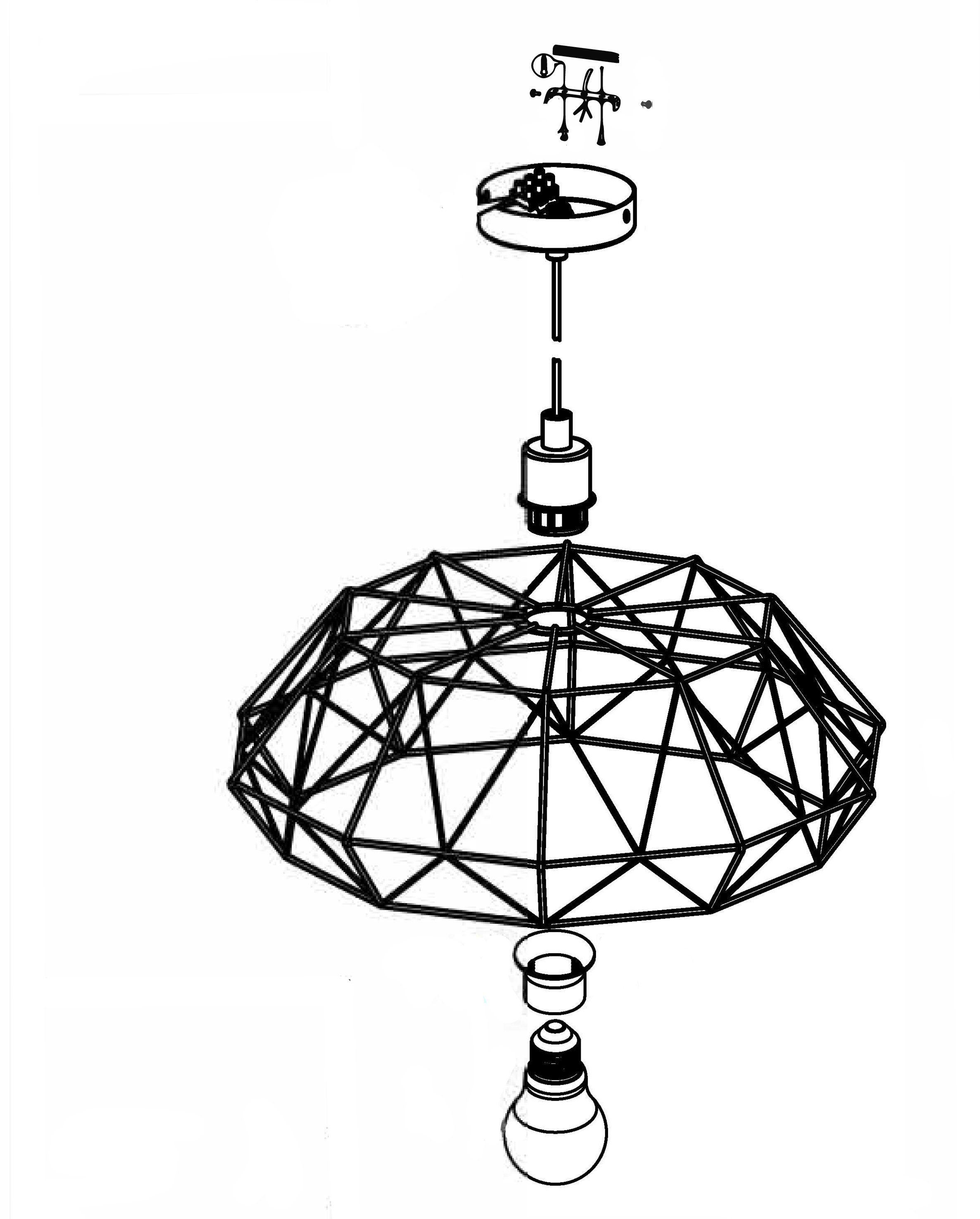 EGLO Hanglamp CARLTON 2 Hanglicht, hanglamp