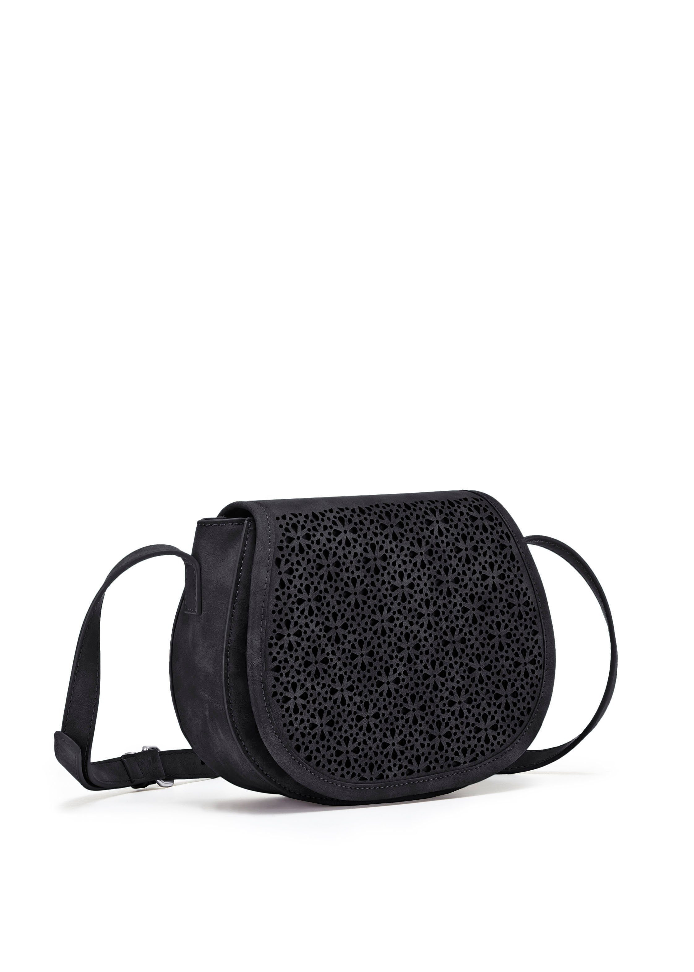 Vivance Schoudertas met kleine cut-outs, handtas, schoudertas, draagtas vegan