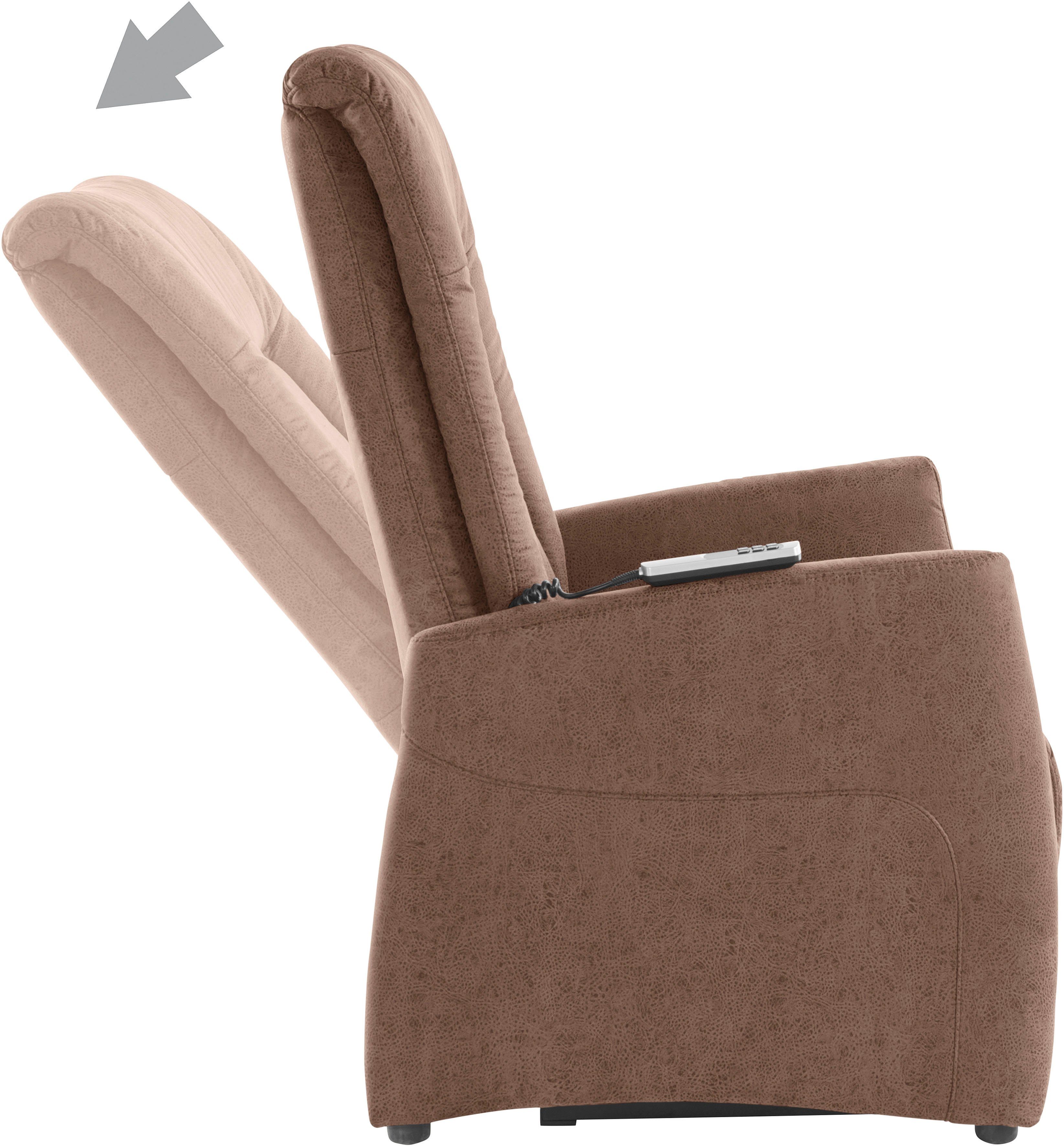 sit&more Relaxfauteuil MELISSA naar keuze elektrisch of handmatig verstelbaar, optioneel opstahulp