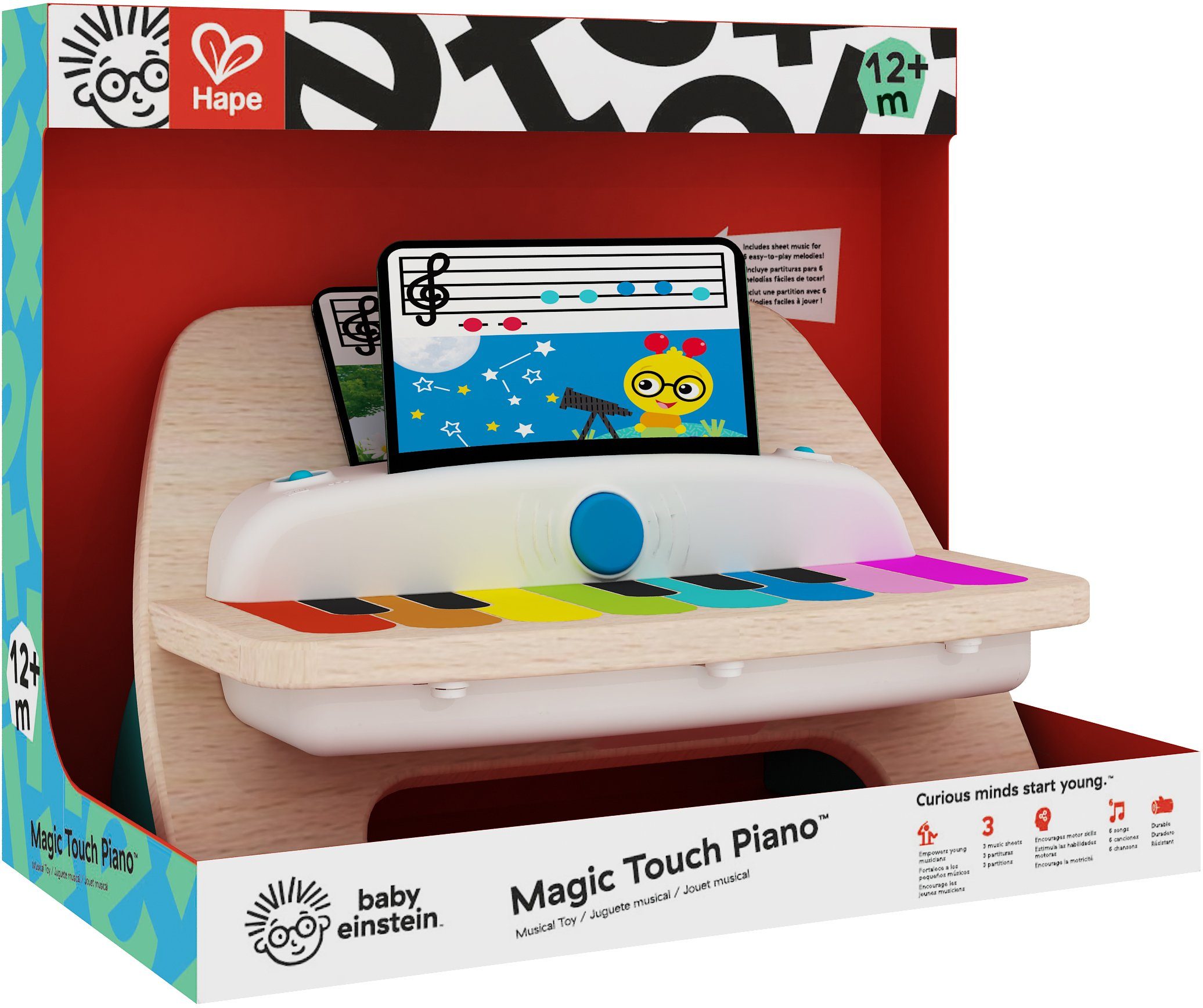 Baby Einstein Speelgoed-muziekinstrument Touch-piano met interactief elektronica-toetsenbord