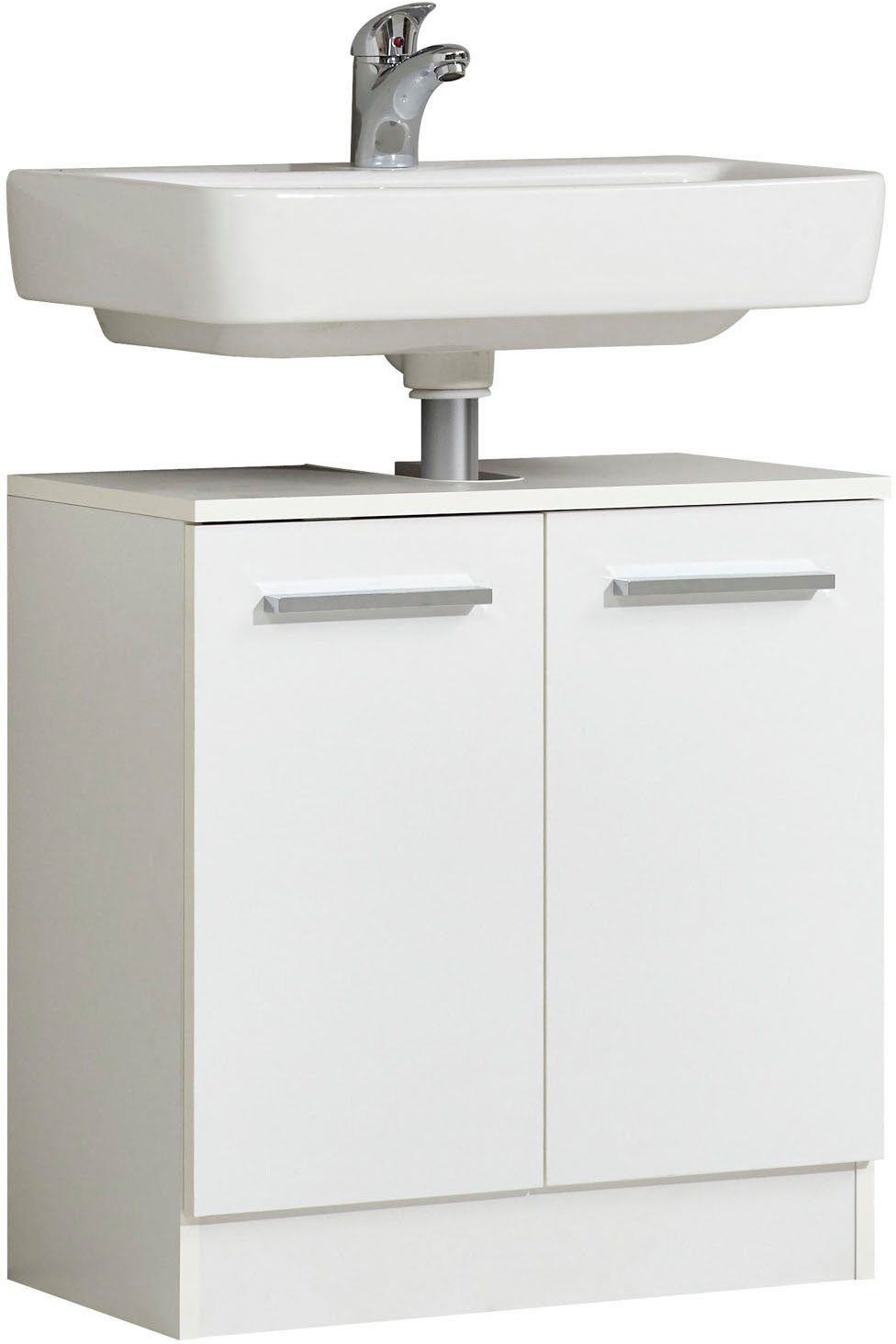 Saphir Badkamerserie Quickset 335 2-delig, wastafelonderkast met led-spiegelkast (2-delig)