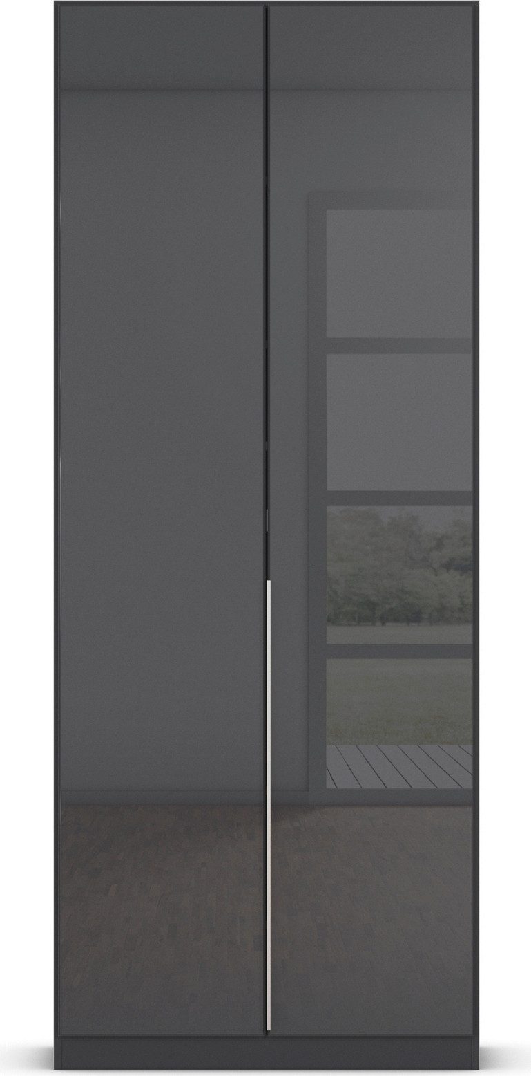 rauch Draaideurkast Kledingkasten kast garderobe AGORDO met glazen front doordachte binnenuitrusting, in 6 breedtes en 2 hoogtes made in germany