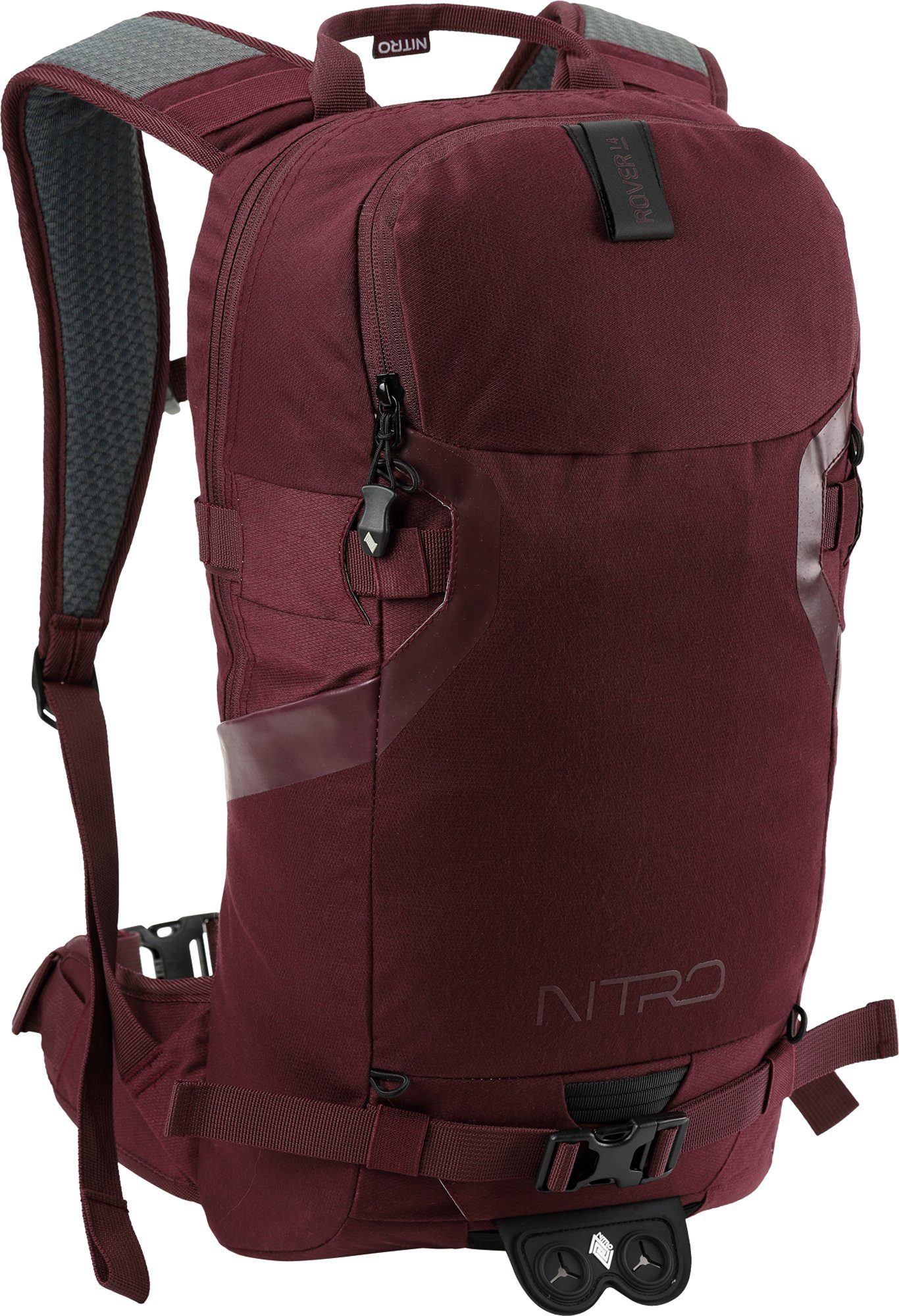 NITRO Trekkingrugzak Rover 14, Wine Fietsrugzak, wandelrugzak, vrijetijdsruim, straat- en bikepack