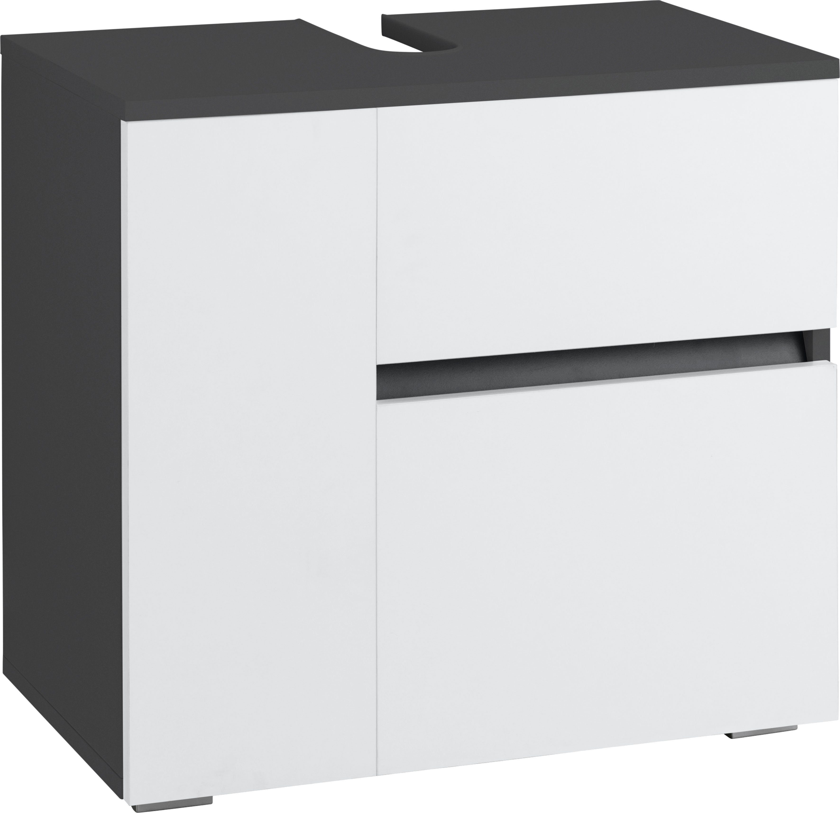 Home affaire Wastafelonderkast Wisla Sifon uitsparing, push-to-open functie, breedte 60 cm, hoogte 55 cm