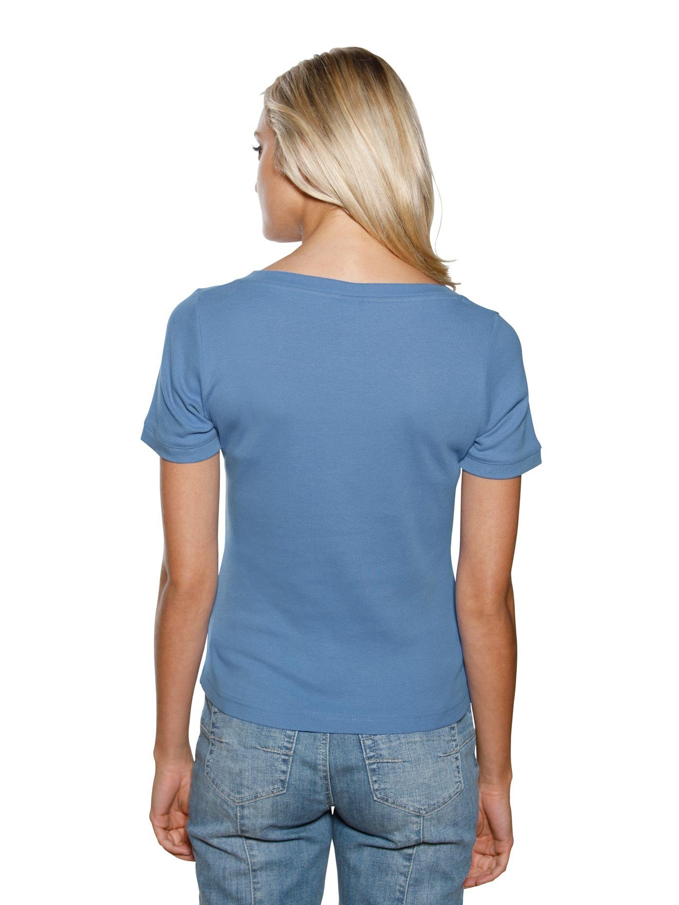 heine Shirt met korte mouwen Shirt met carréhals (1-delig)