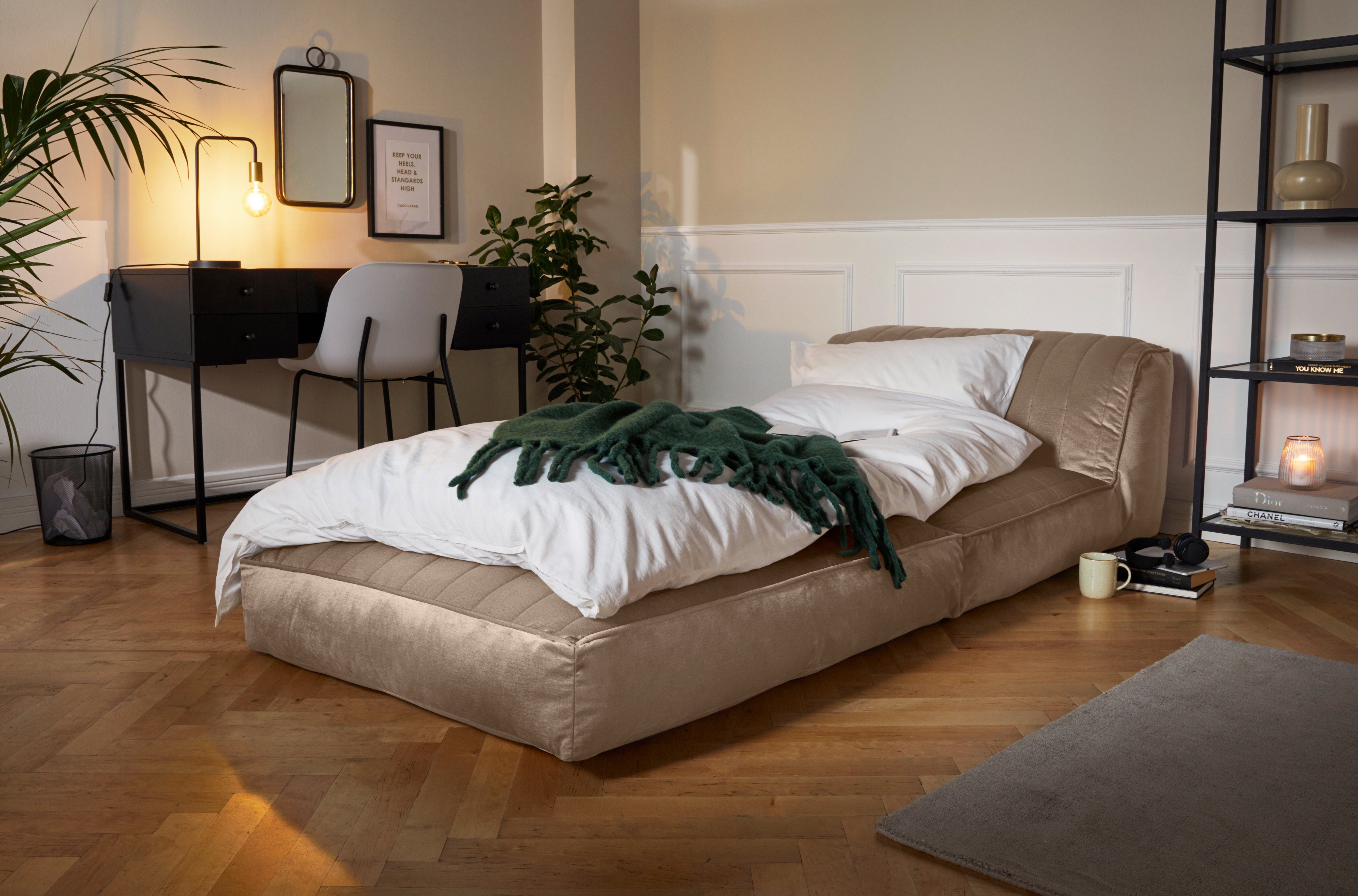 Leonique Relaxfauteuil POLLY Loungestoel met slaapfunctie, perfect als logeerbed, divan