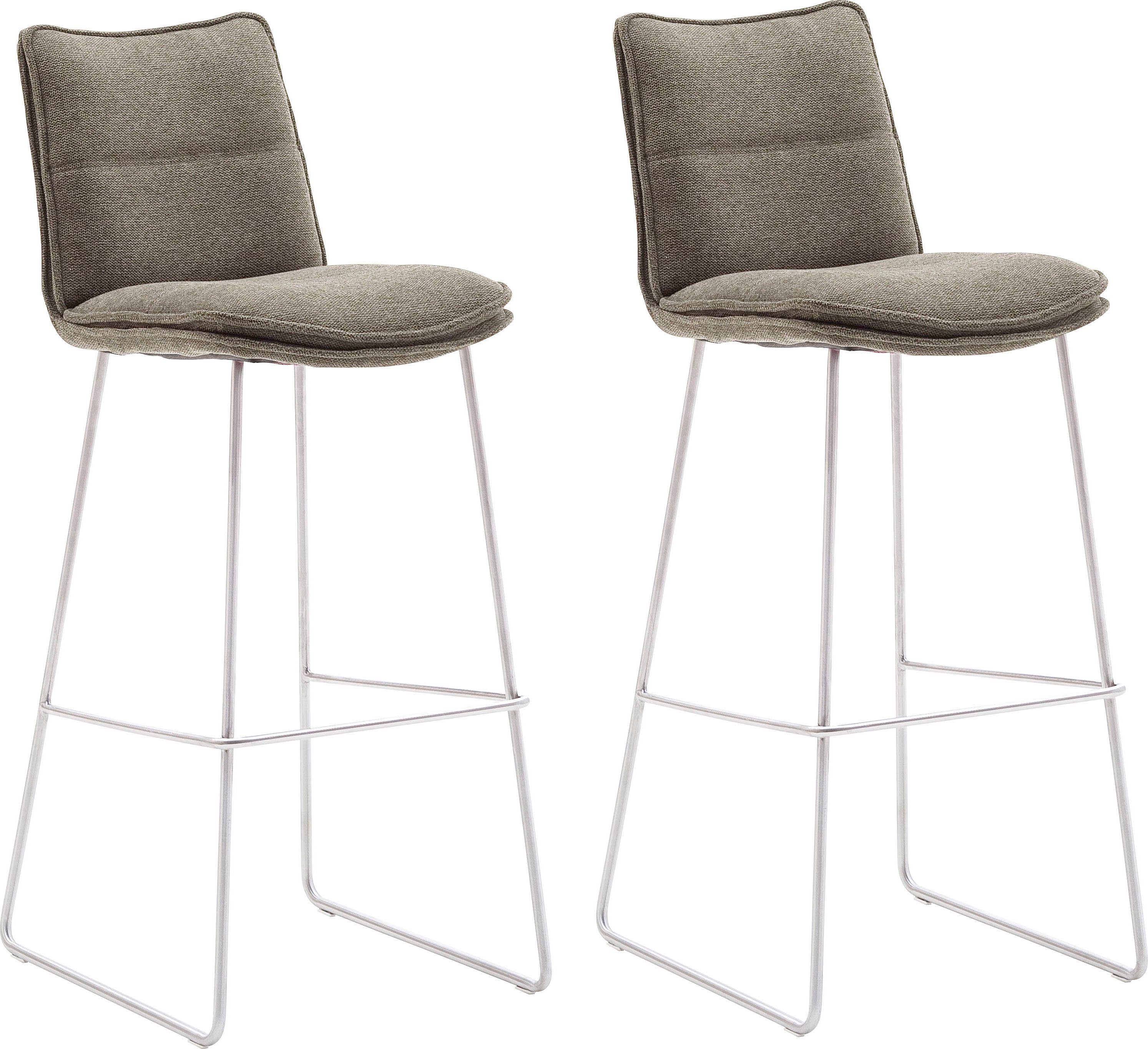 MCA furniture Barkruk Hampton Barkruk 180º draaibaar met nivellering, tot 120 kg belastbaar (2 stuks)