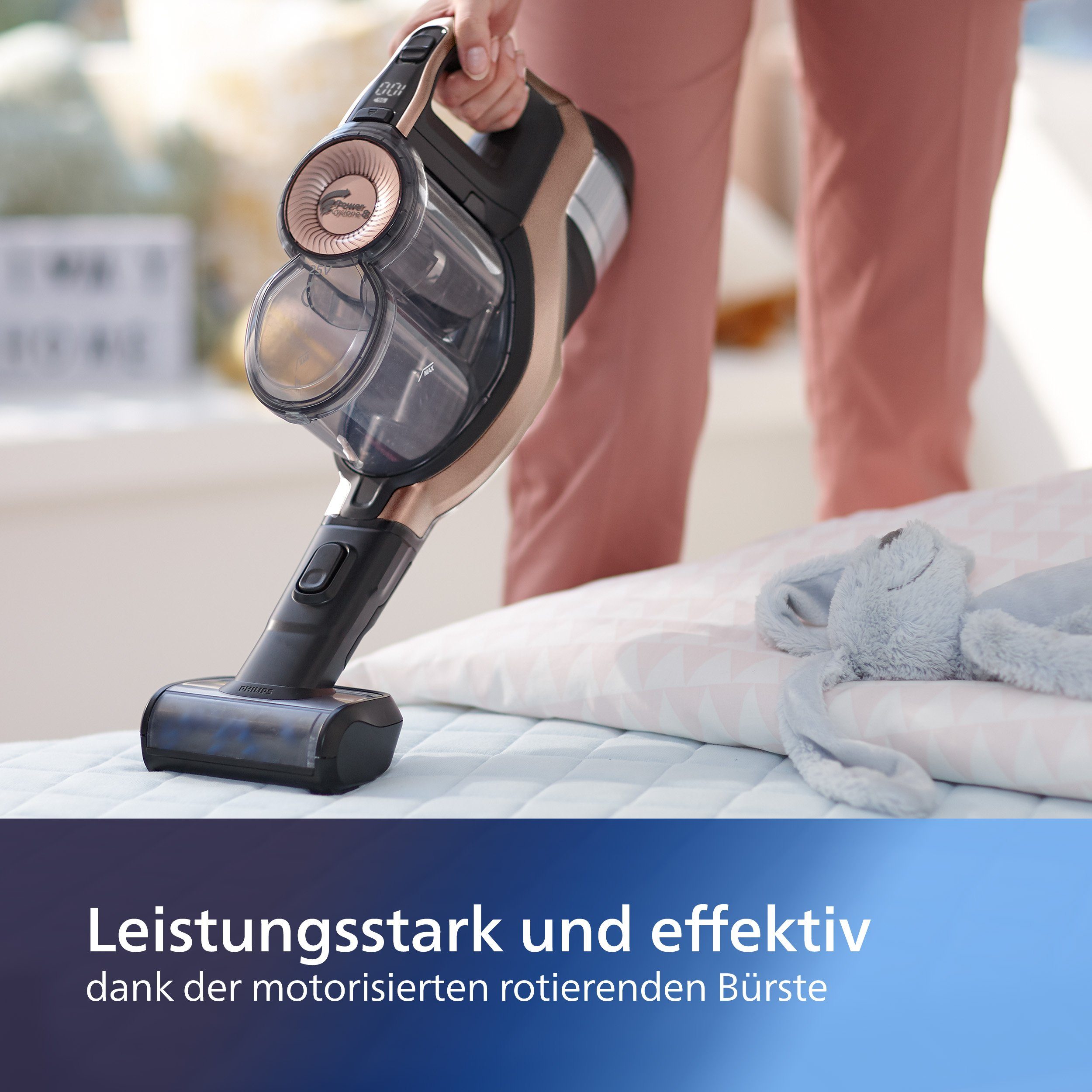 Philips Mini-turboborstel XV1684/01 Cordless VC 7000 & 8000 Series met gemotoriseerde roterende borstel, om dierenharen te verwijderen (1-delig)