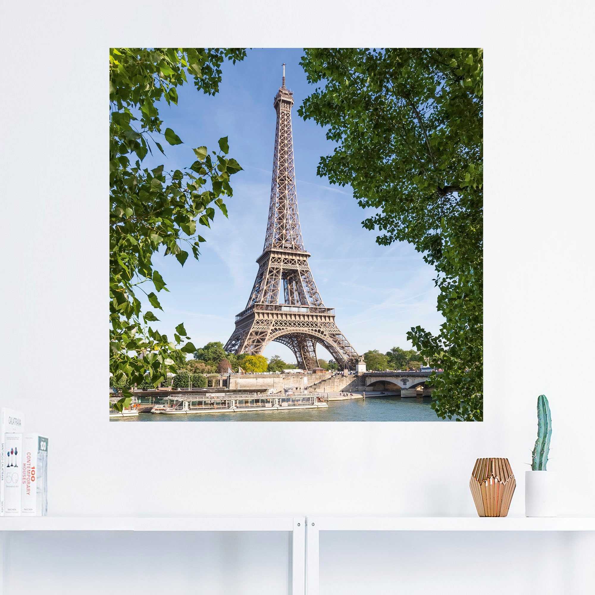 Artland Wandfolie Parijs Eiffeltoren & Seine