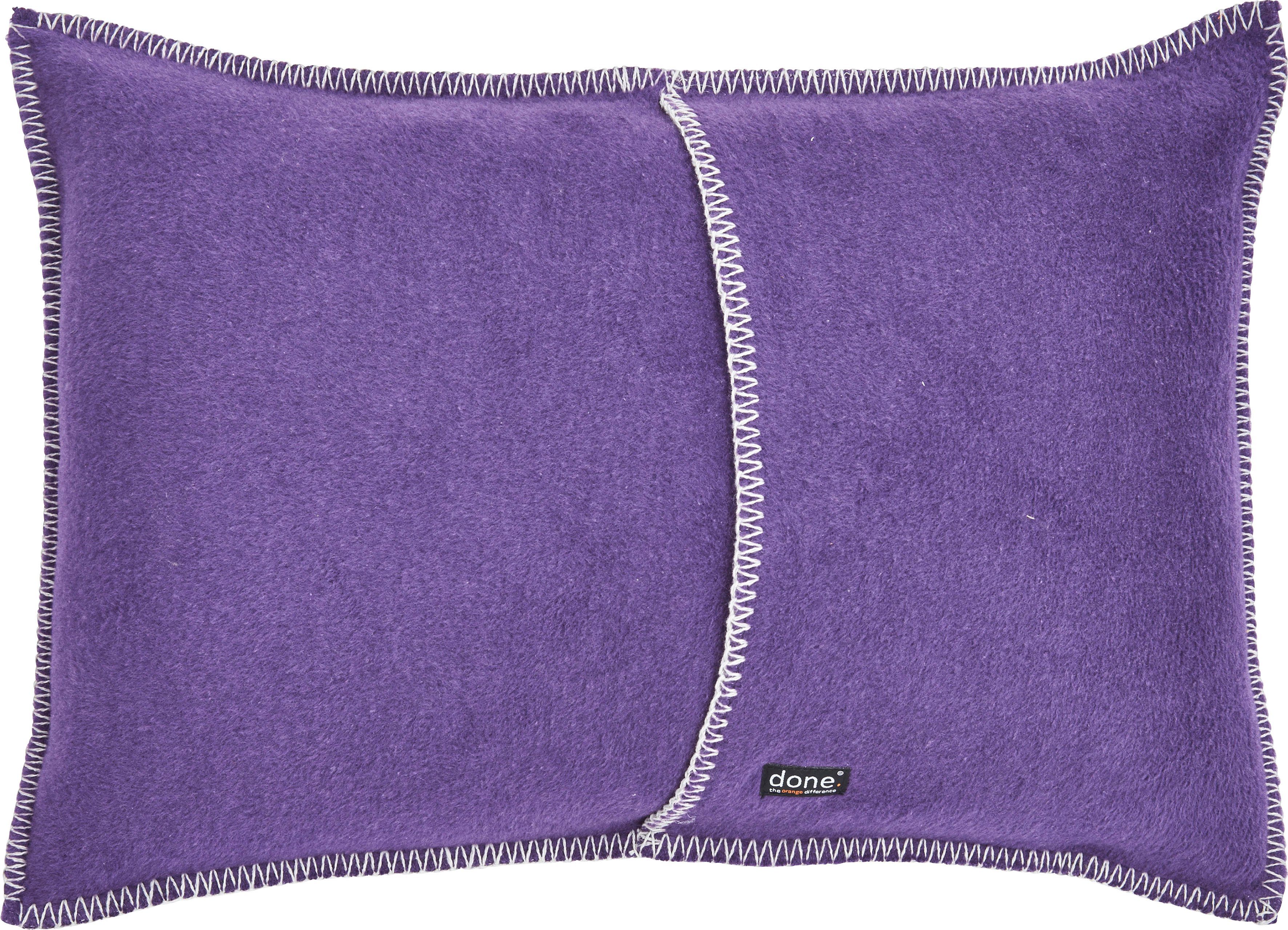 done.® Sierkussen COZY unikleur, hotelsluiting, kussenovertrek zonder vulling(1 stuk)