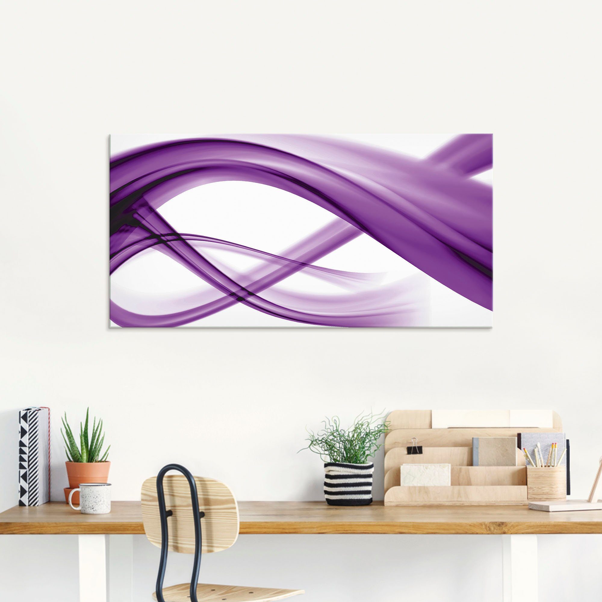 Artland Print op glas Abstracte compositie in verschillende maten