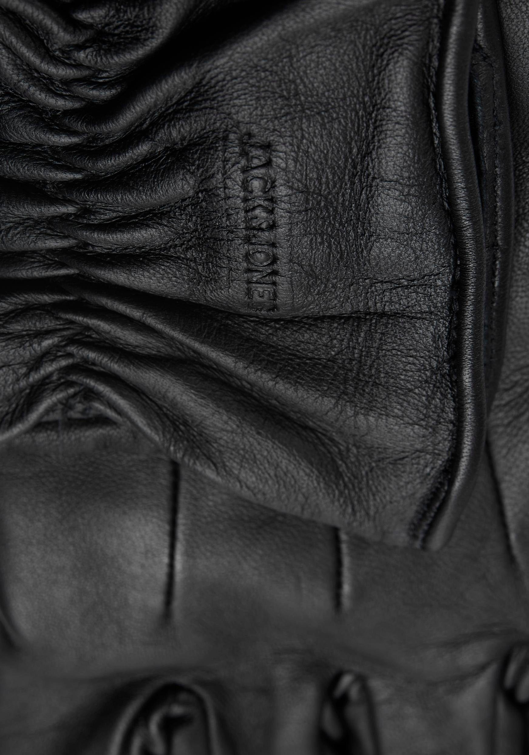 Jack & Jones Leren handschoenen JACMONTANA LEATHER GLOVES NOOS