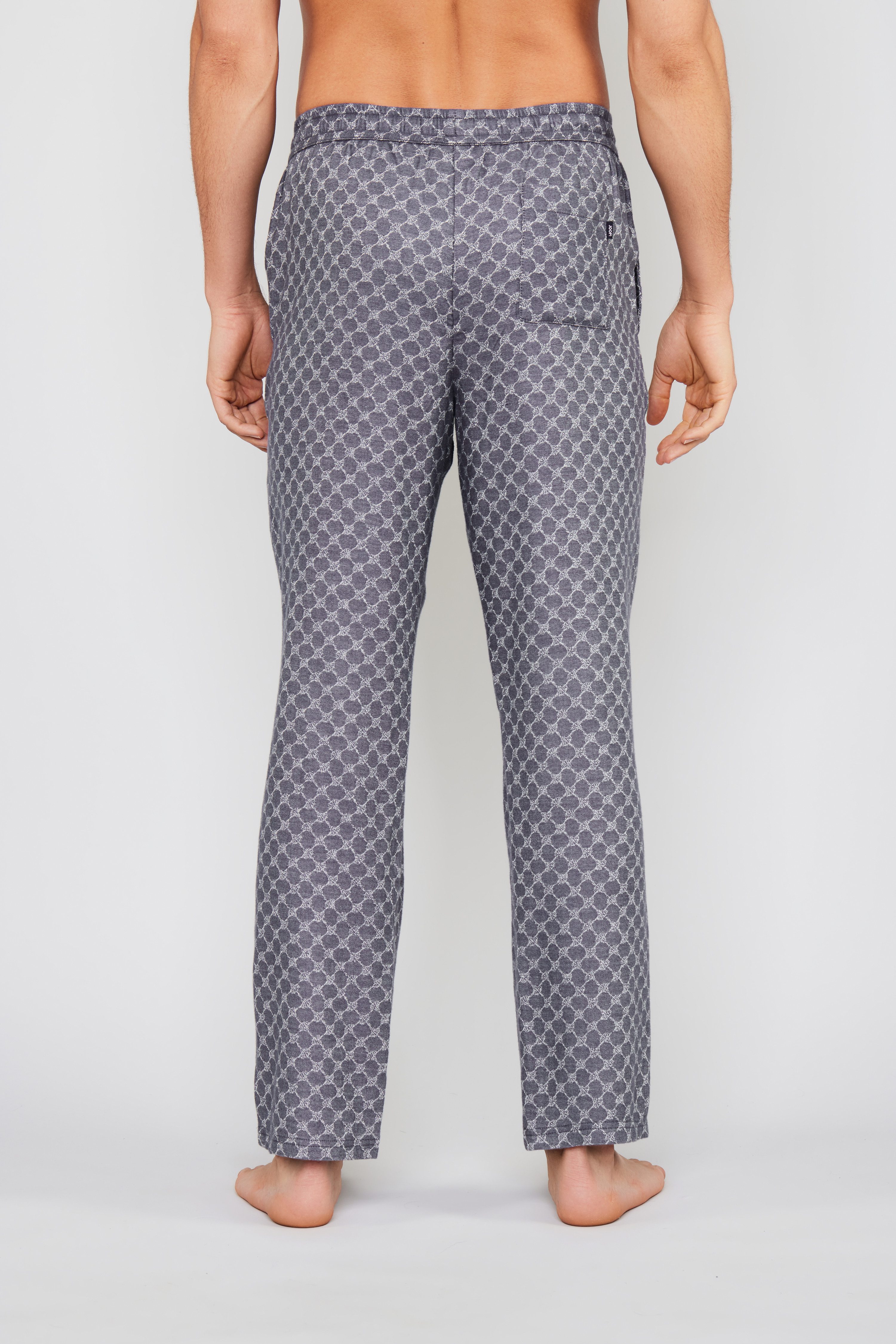 Marc O'Polo Pyjamabroek Relax Katoen-viscosemix, cornflower-design, regular fit