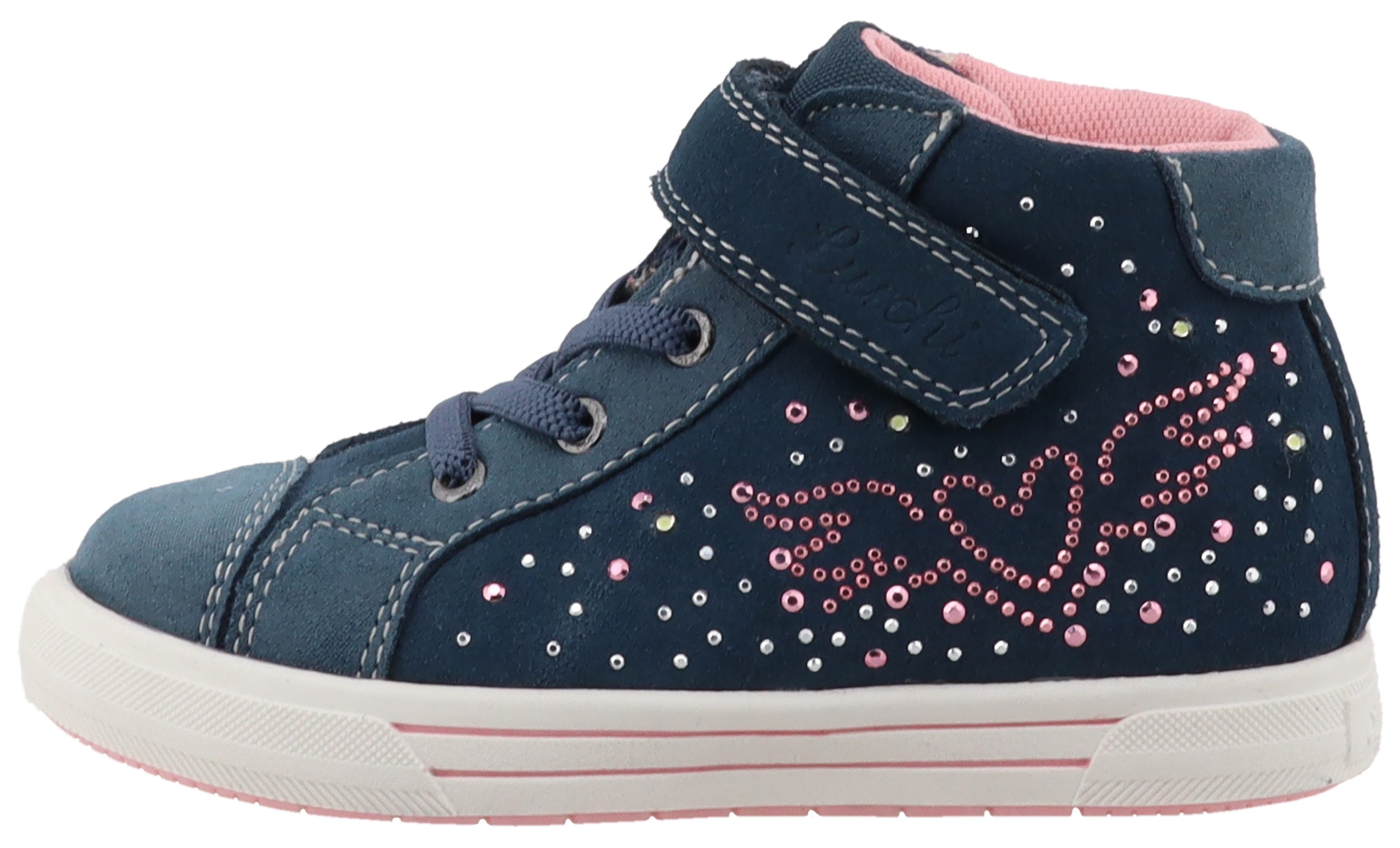 Lurchi Sneakers Brietta , veterschoenen met sierstenen, maatsjabloon om te downloaden