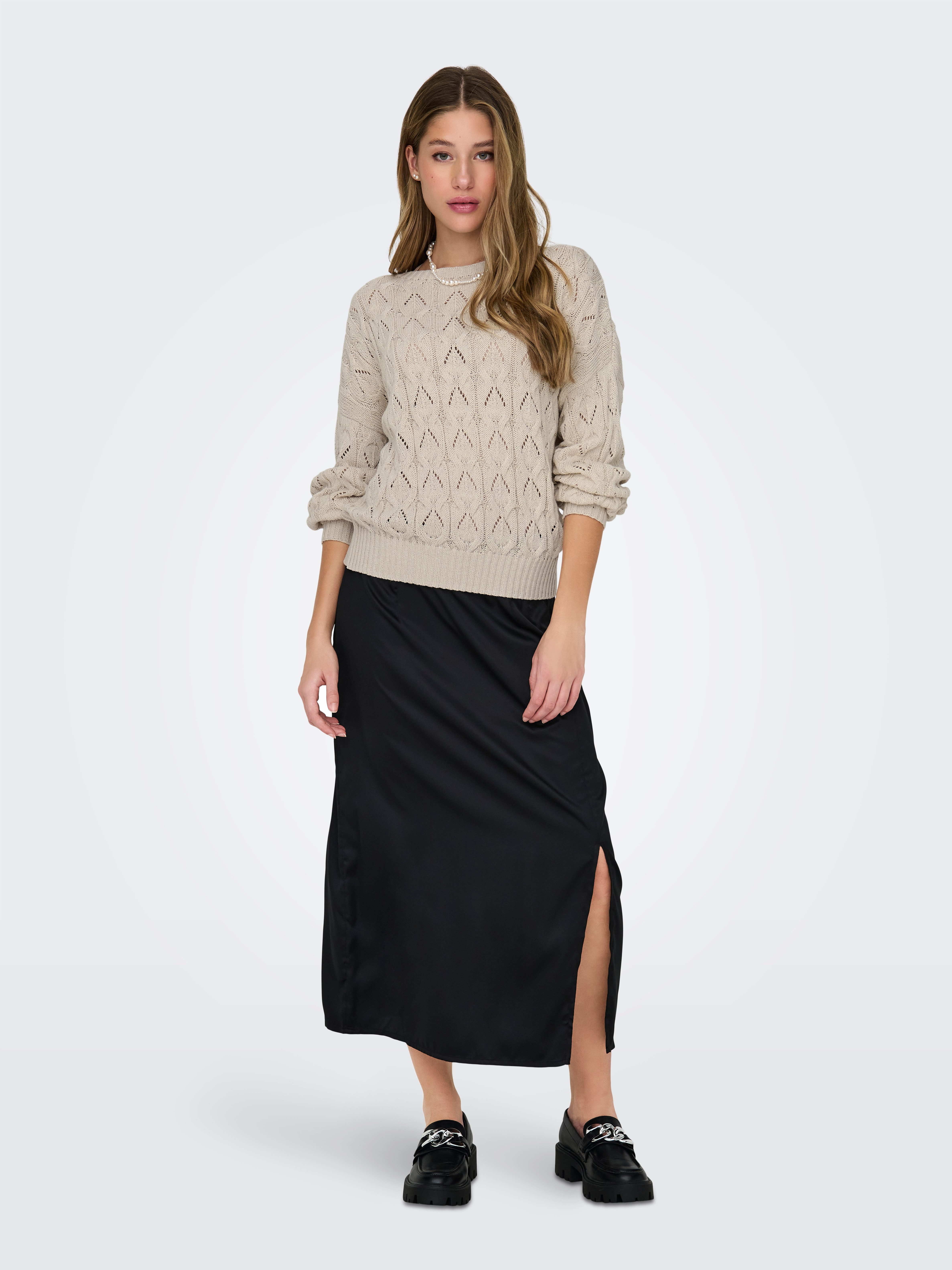 Only Gebreide trui ONLBRYNN LIFE STRUCTURE L/S PUL KNT