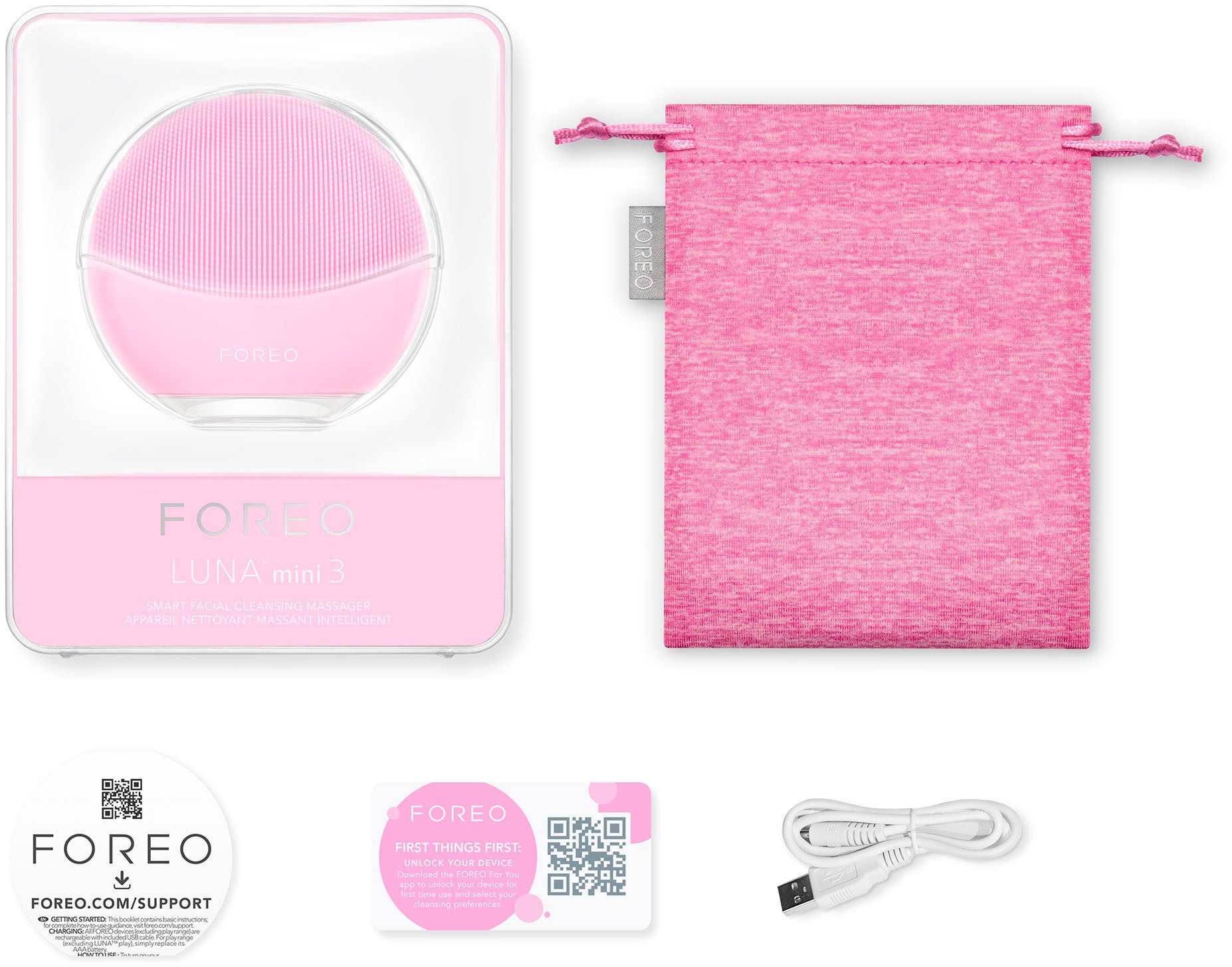 FOREO Elektrische gezichtsreinigingsborstel LUNA mini 3 voor elk huidtype