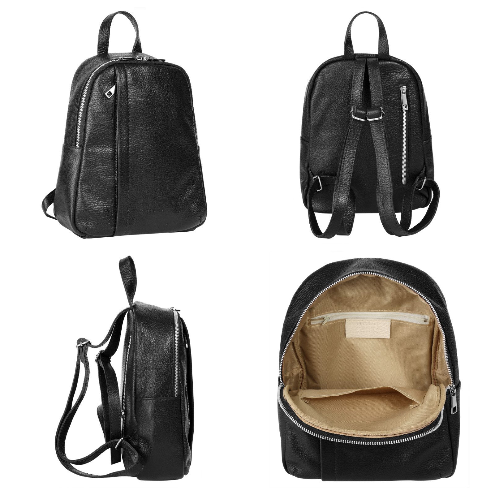 Samantha Look Rugzak echt leer, made in italy