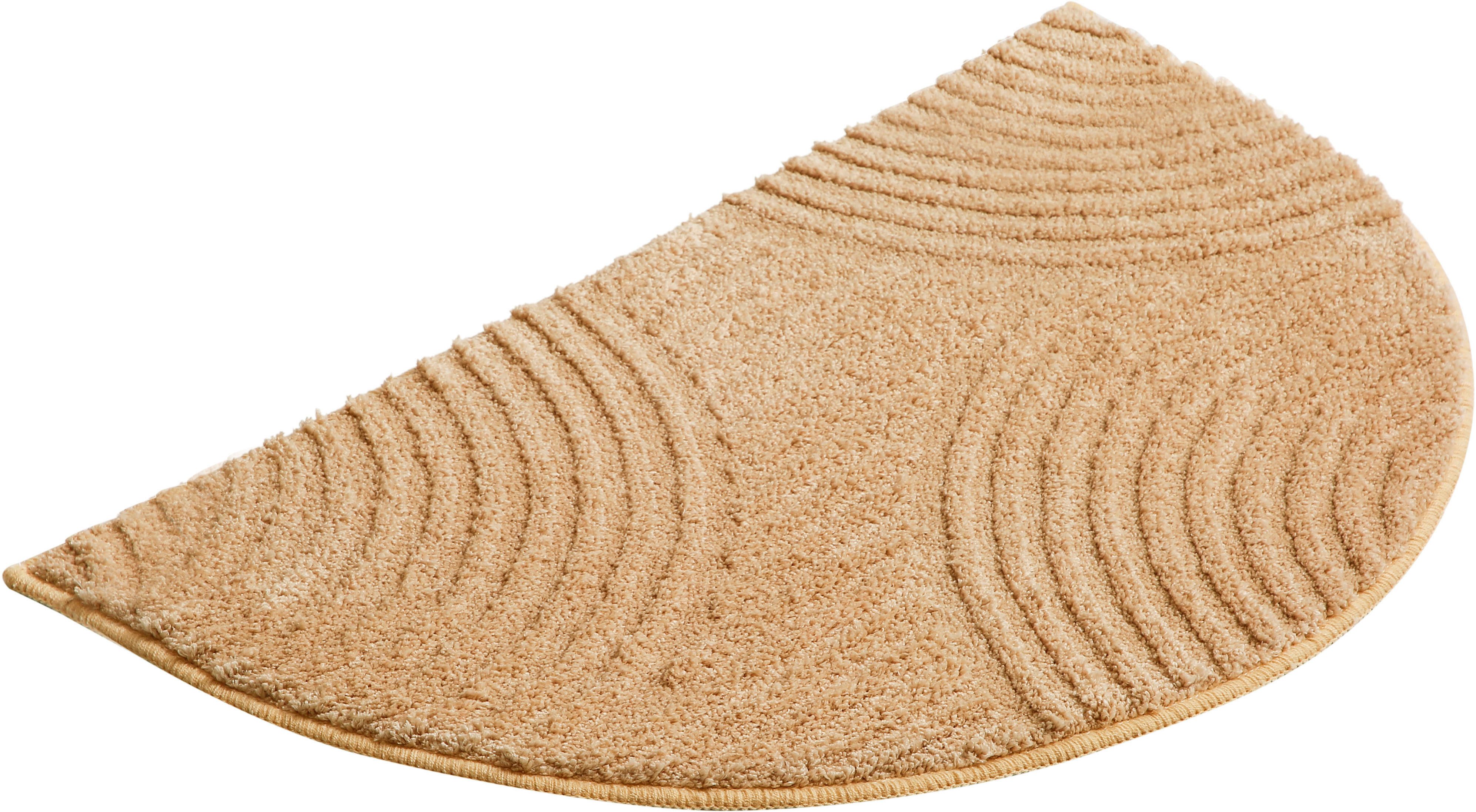 my home Badmat Ognon, Scandi, Boho, modern patroon Badkleed, uni-kleuren, hoog-laag effect (1 stuk)