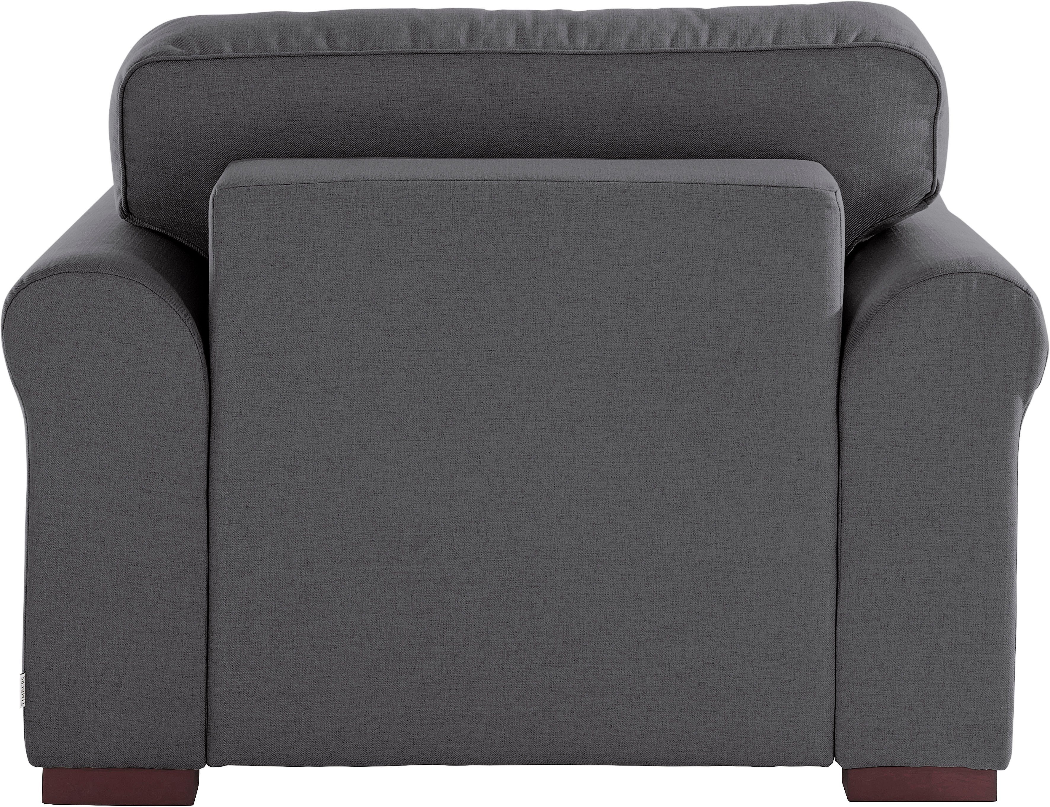 Home affaire Fauteuil Broughton zachte bekleding, passend bij de serie "broughton", in 3 soorten bekleding