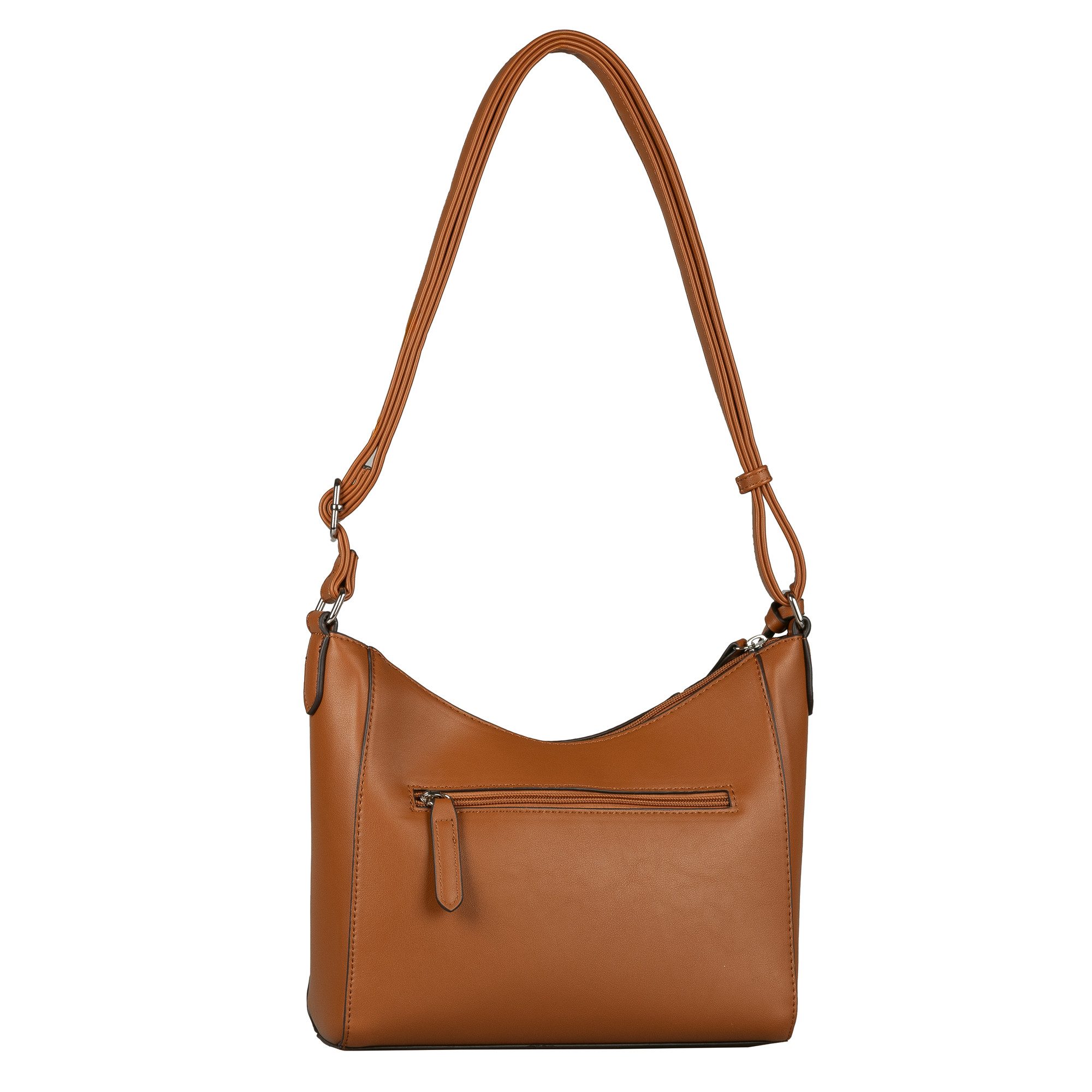 Tom Tailor Hobo-tas Pira van een combinatie van zacht suede en nerf imitatieleer