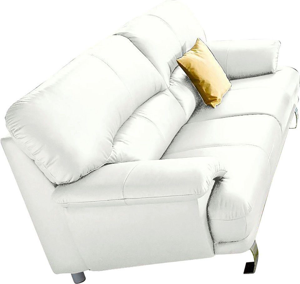 TRENDMANUFAKTUR 3-zitsbank Cecilia, in Italiaans design, comfortabel wit, 3-zitsbanken