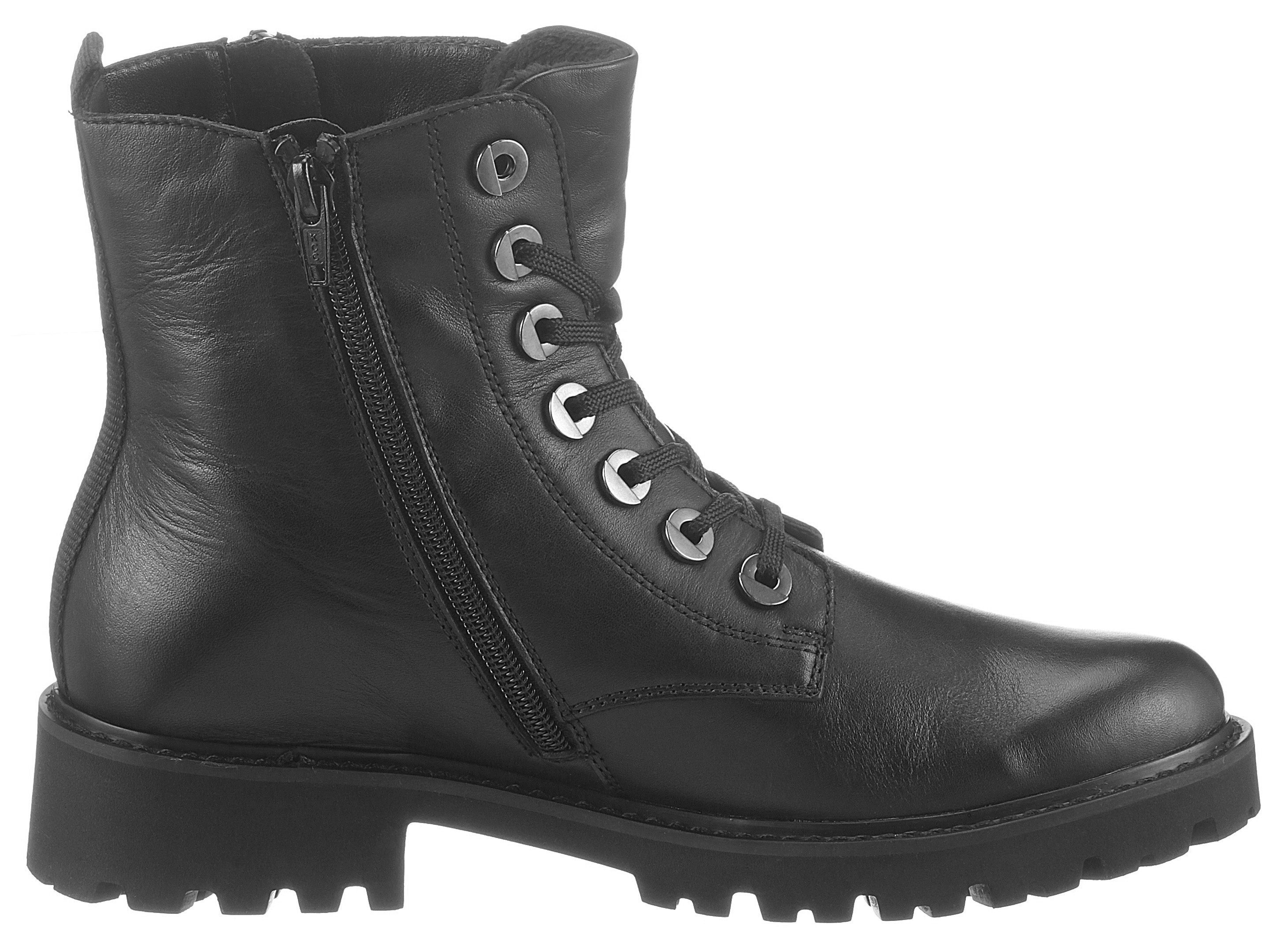 Remonte Veterlaarsjes blokhak, laarsjes, veterschoenen, flats in used look