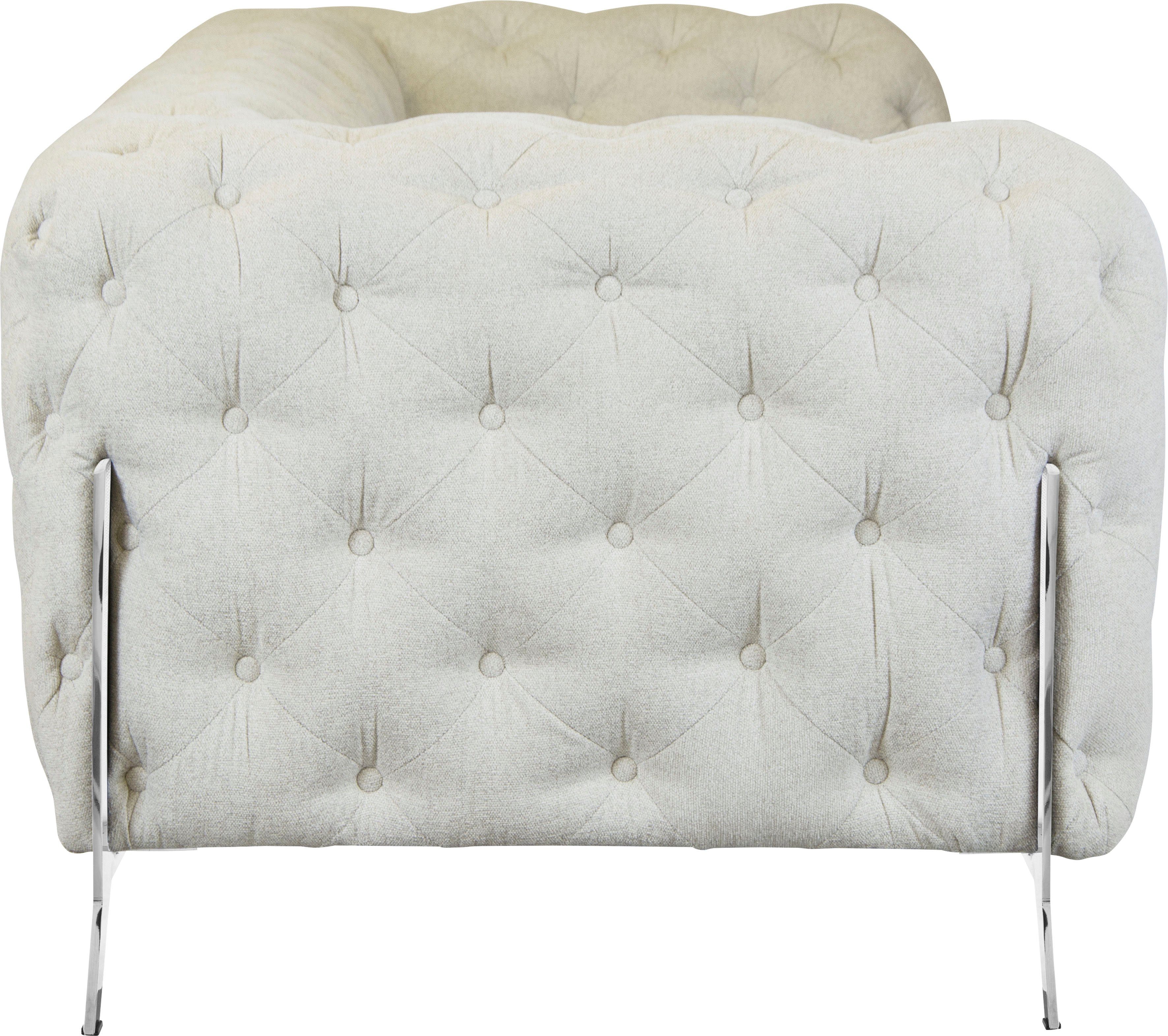 Leonique Chesterfield-bank Amaury luxueuze capitonnage, moderne chesterfield look, kleur van de poten ter keuze