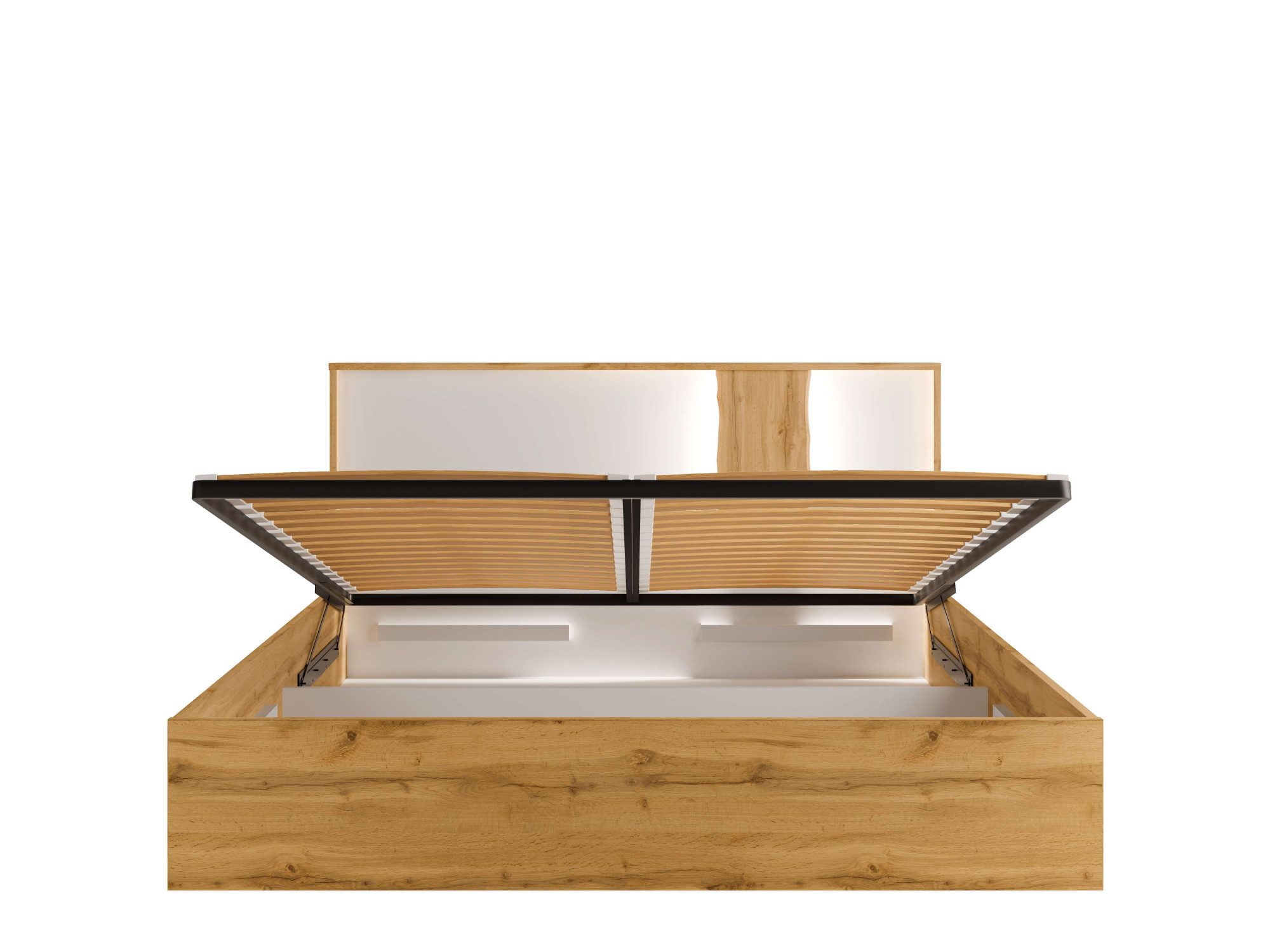 INOSIGN Bed Fabella zonder matras (slaapoppervlak 180x200 cm) Bed met opbergruimte en LED-verlichting, BxDxH 191,3x206,4x102,2 cm