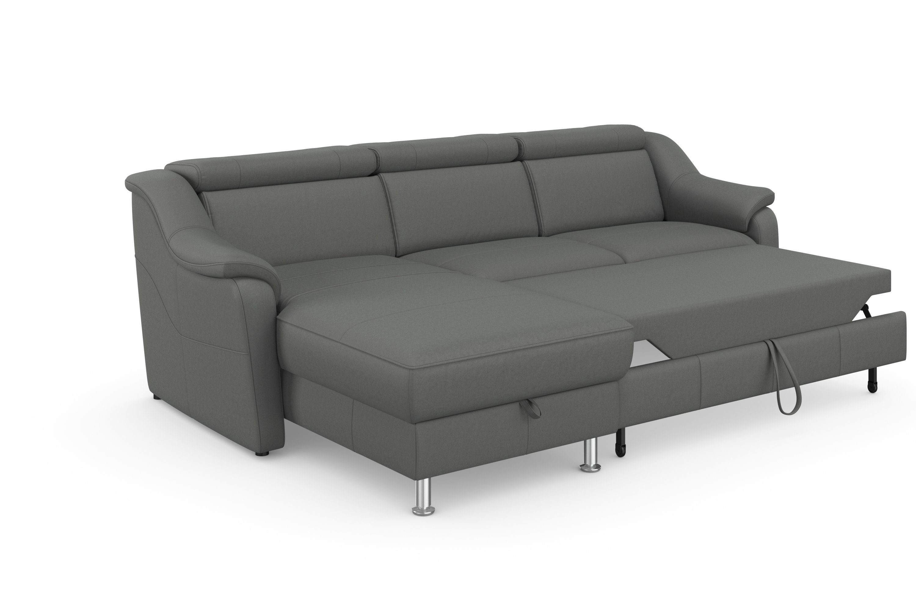 sit&more Hoekbank Freetown L-vorm met verstelbare hoofdsteun en comfortabele binnenvering